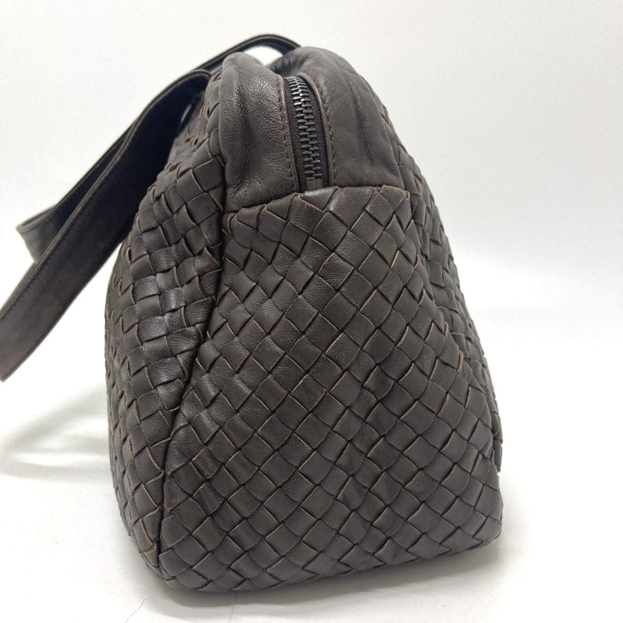 Bottega Veneta Brown Leather Boston Bag (Pre-Owned)