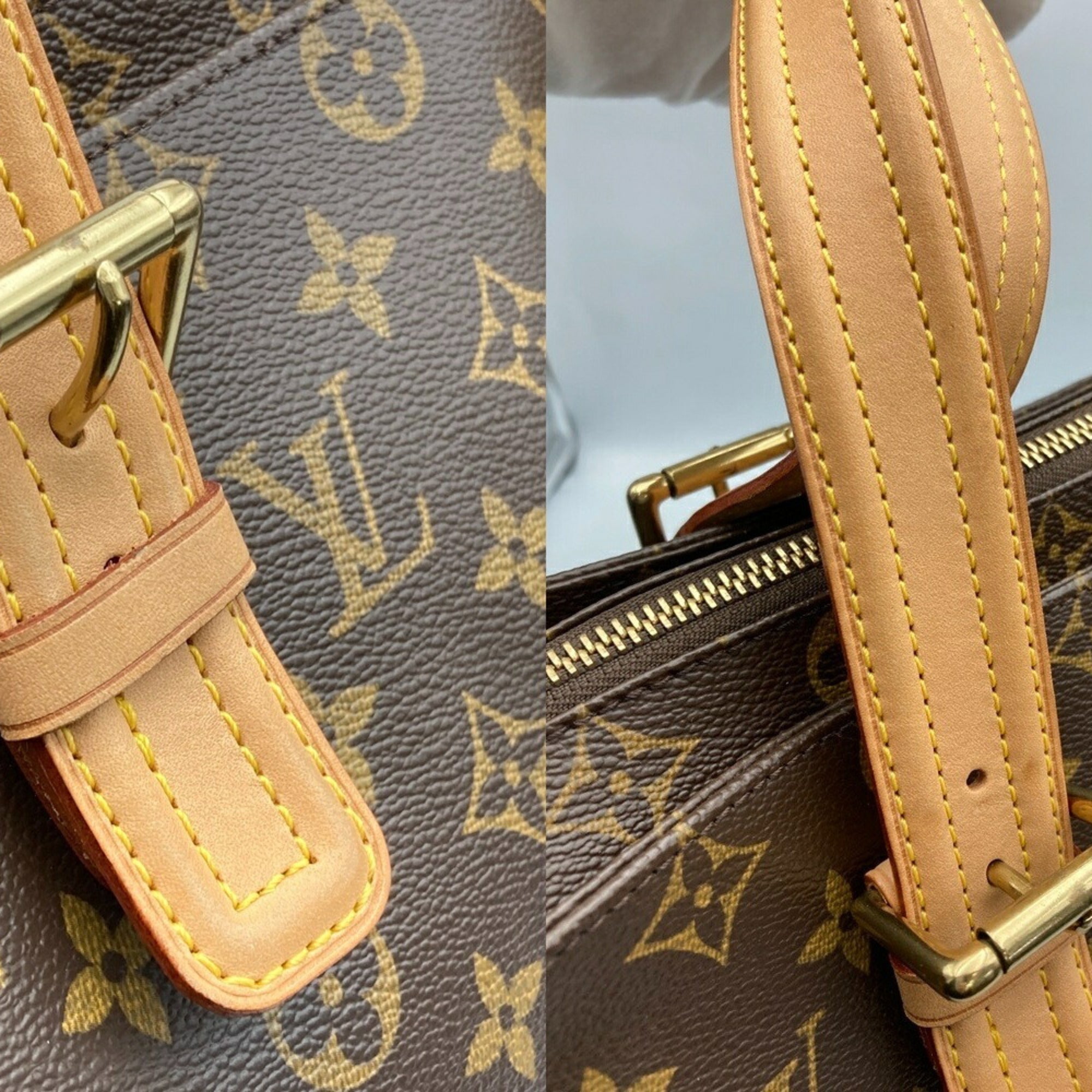 Louis Vuitton Brown Pvc Leather Handbag (Pre-Owned)