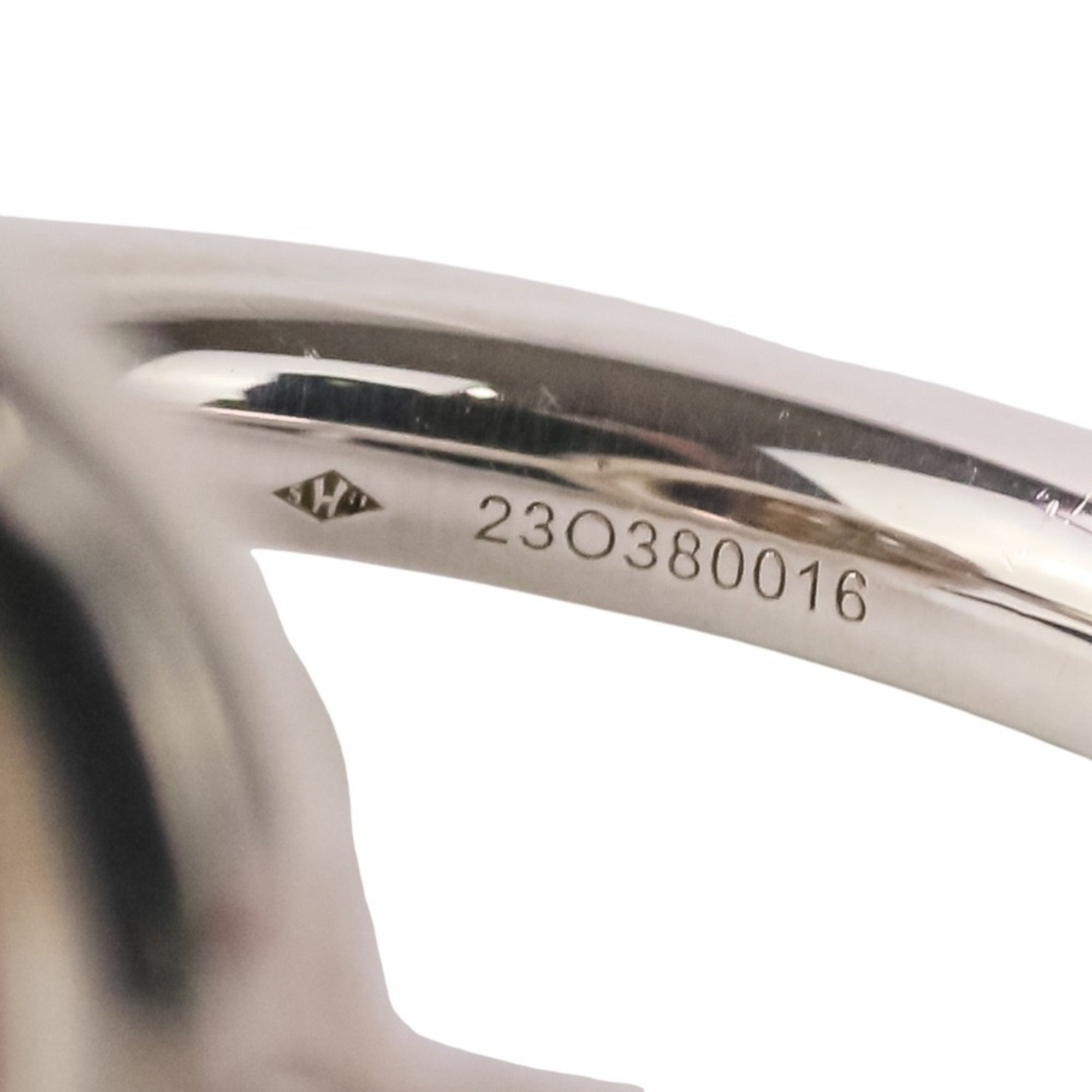 Hermes Silver Silver 925 Band Ring (Pre-Owned)