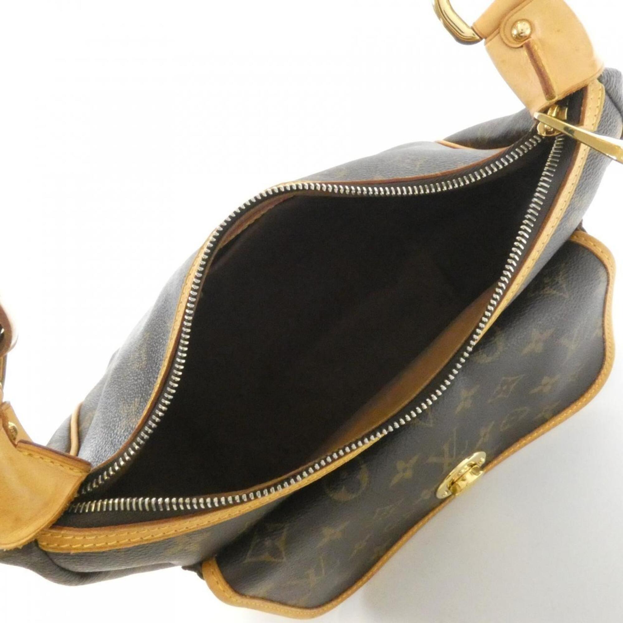 Louis Vuitton Marron Coated Canvas Shoulder Bag (Pre-Owned)