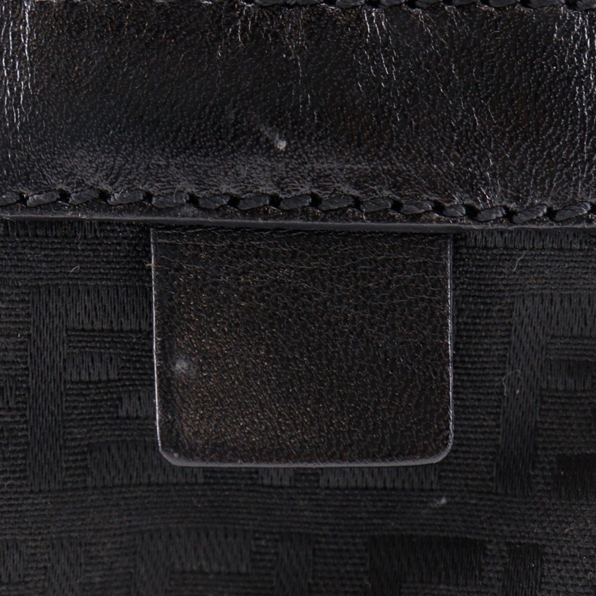 Fendi Zucchino Black Nylon Canvas Tote Bag (Pre-Owned)