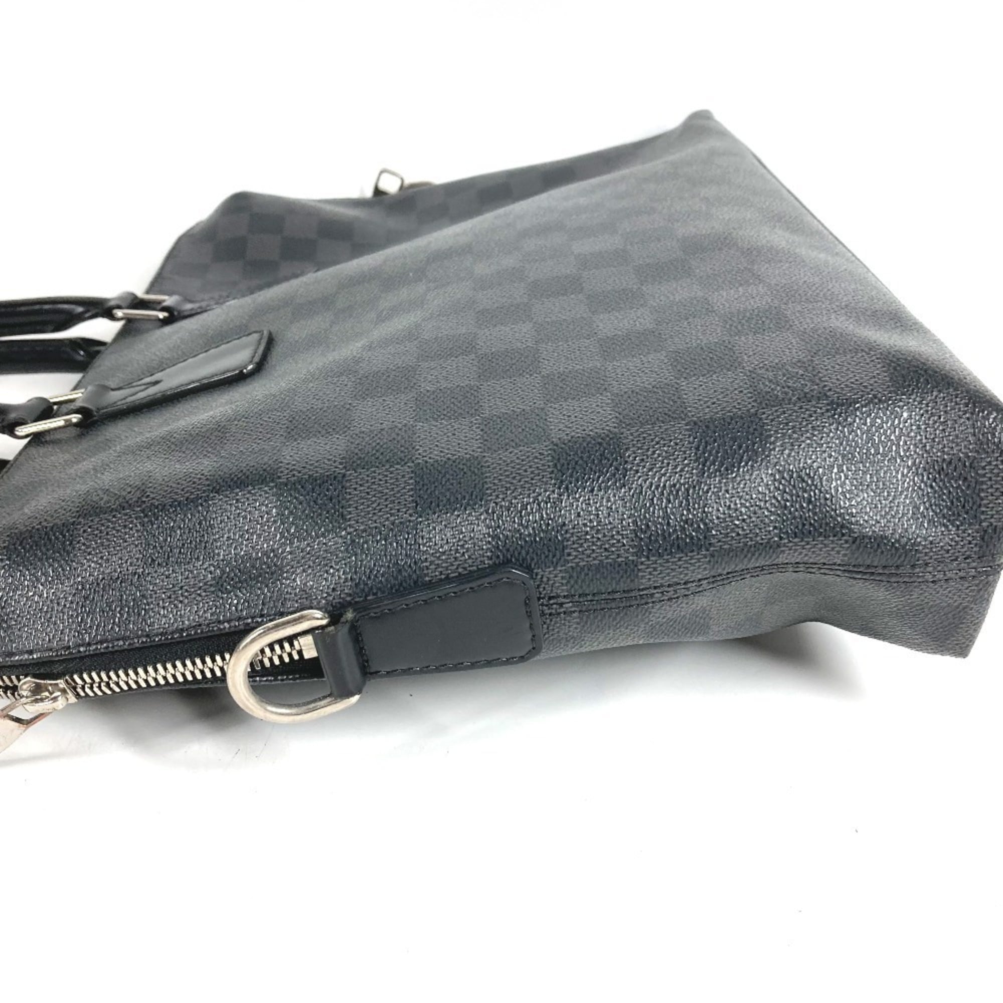 Louis Vuitton Black Damier Graphite Canvas Briefcase Handbag (Pre-Owned)
