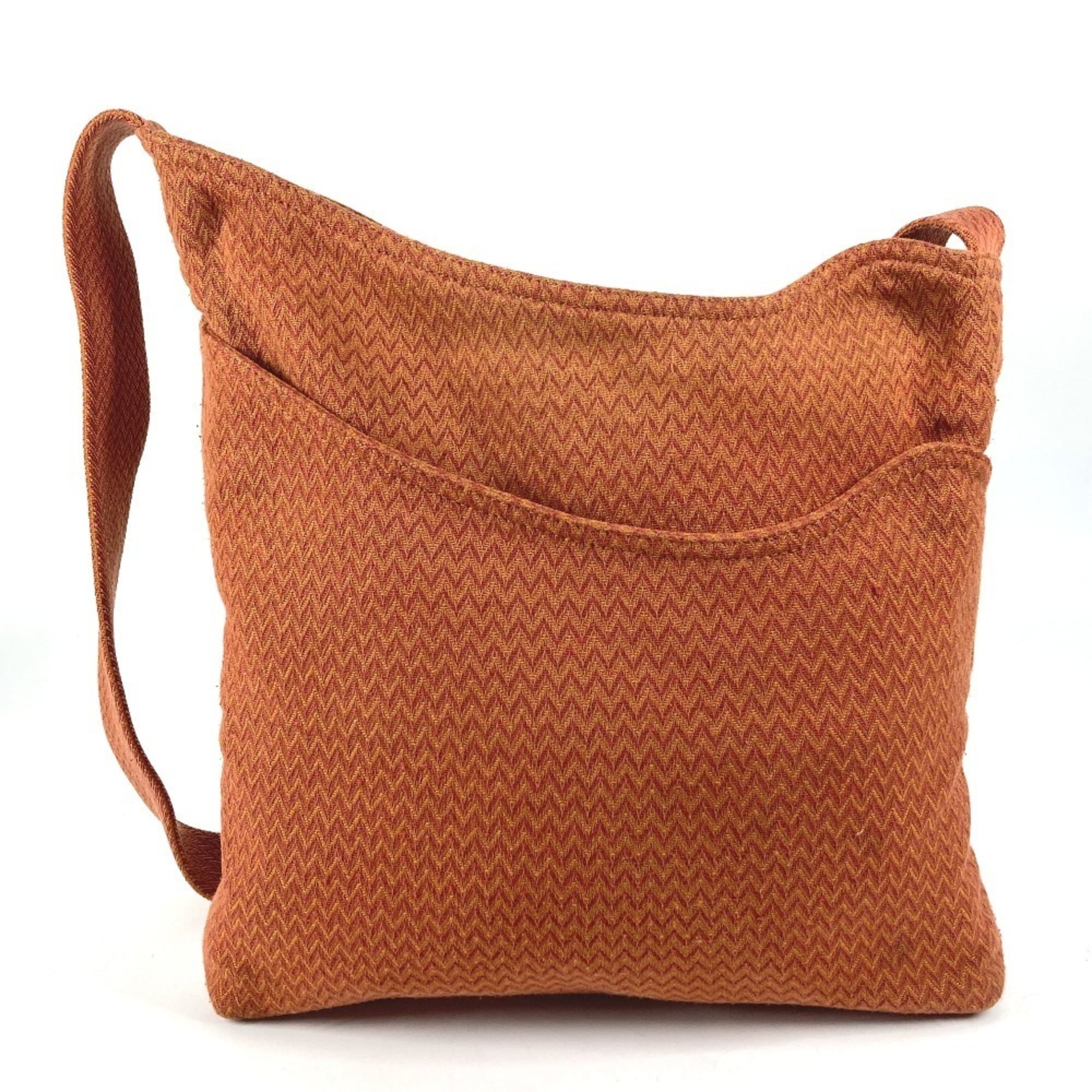 Hermes Orange Canvas Shoulder Bag (Pre-Owned)