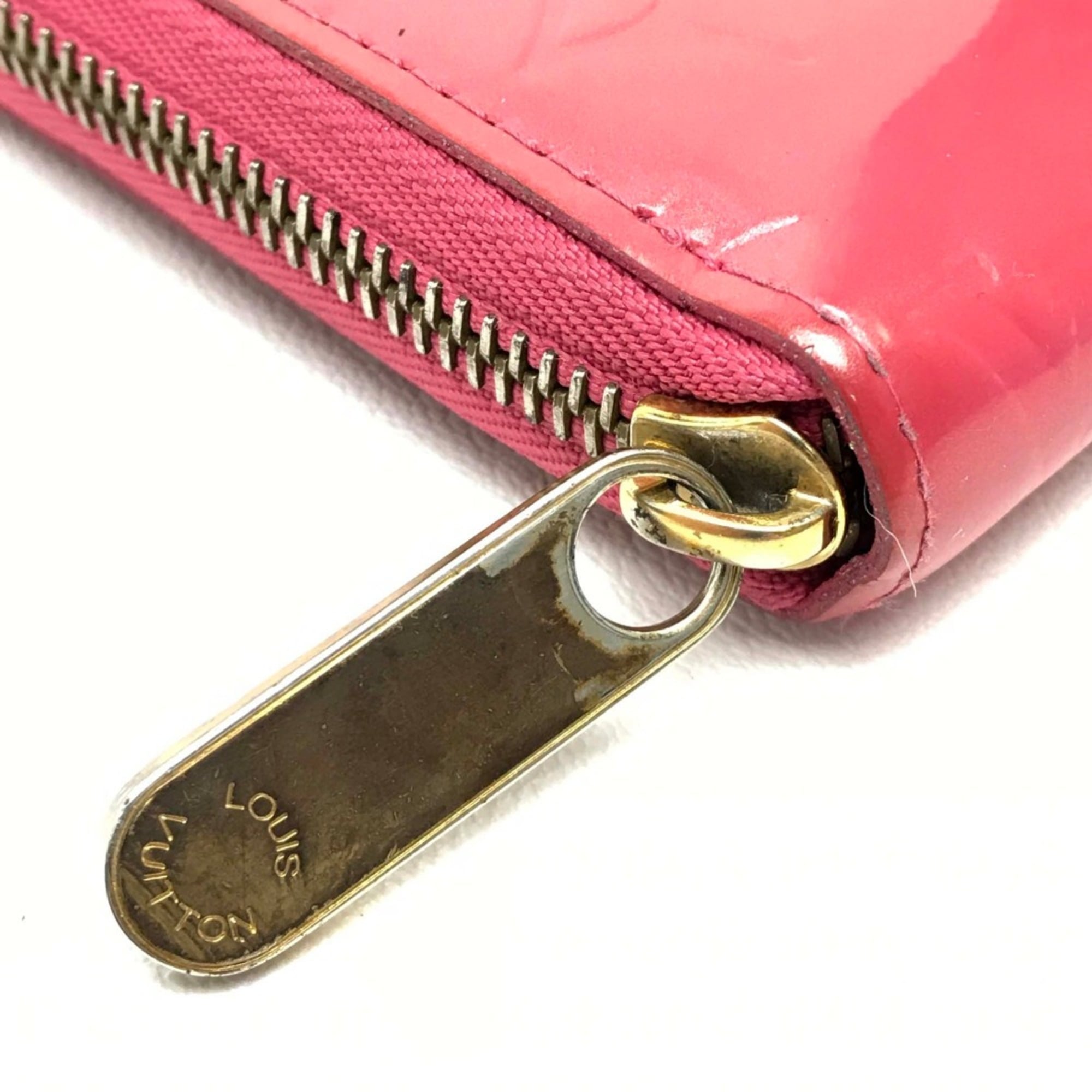 Louis Vuitton Pink Leather Long Wallet (Bi-Fold) (Pre-Owned)