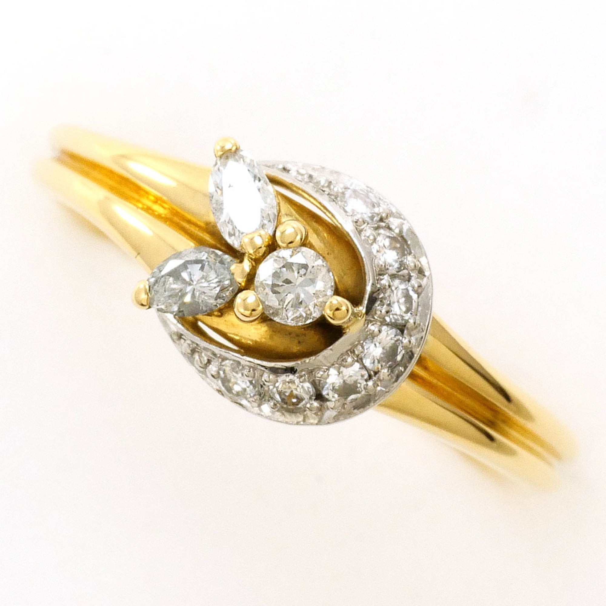 Unbranded Platinum Yellow Gold Yellow Gold (18K) Platinum 900 Band Ring (Pre-Owned)