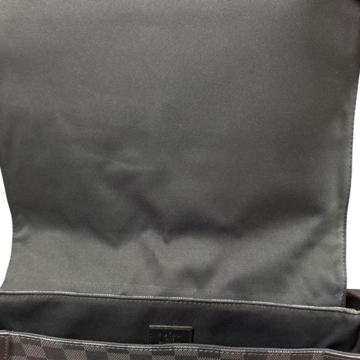 Louis Vuitton Damier Graphite Black Gray Damier Graphite Shoulder Bag (Pre-Owned)