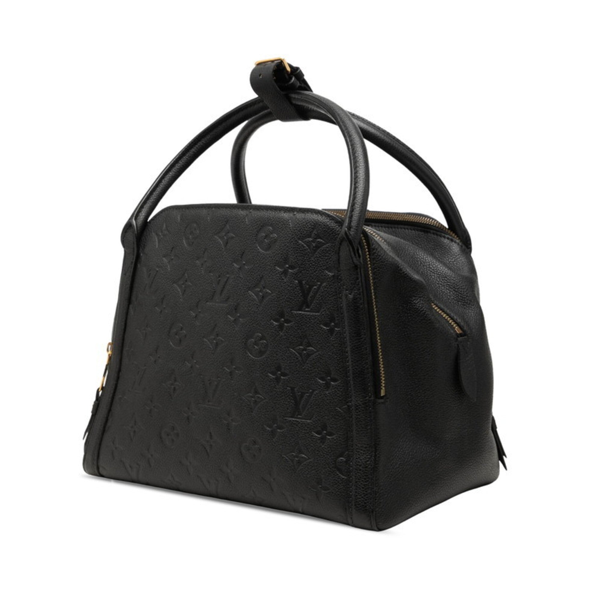 Louis Vuitton Black Noir Leather Handbag (Pre-Owned)