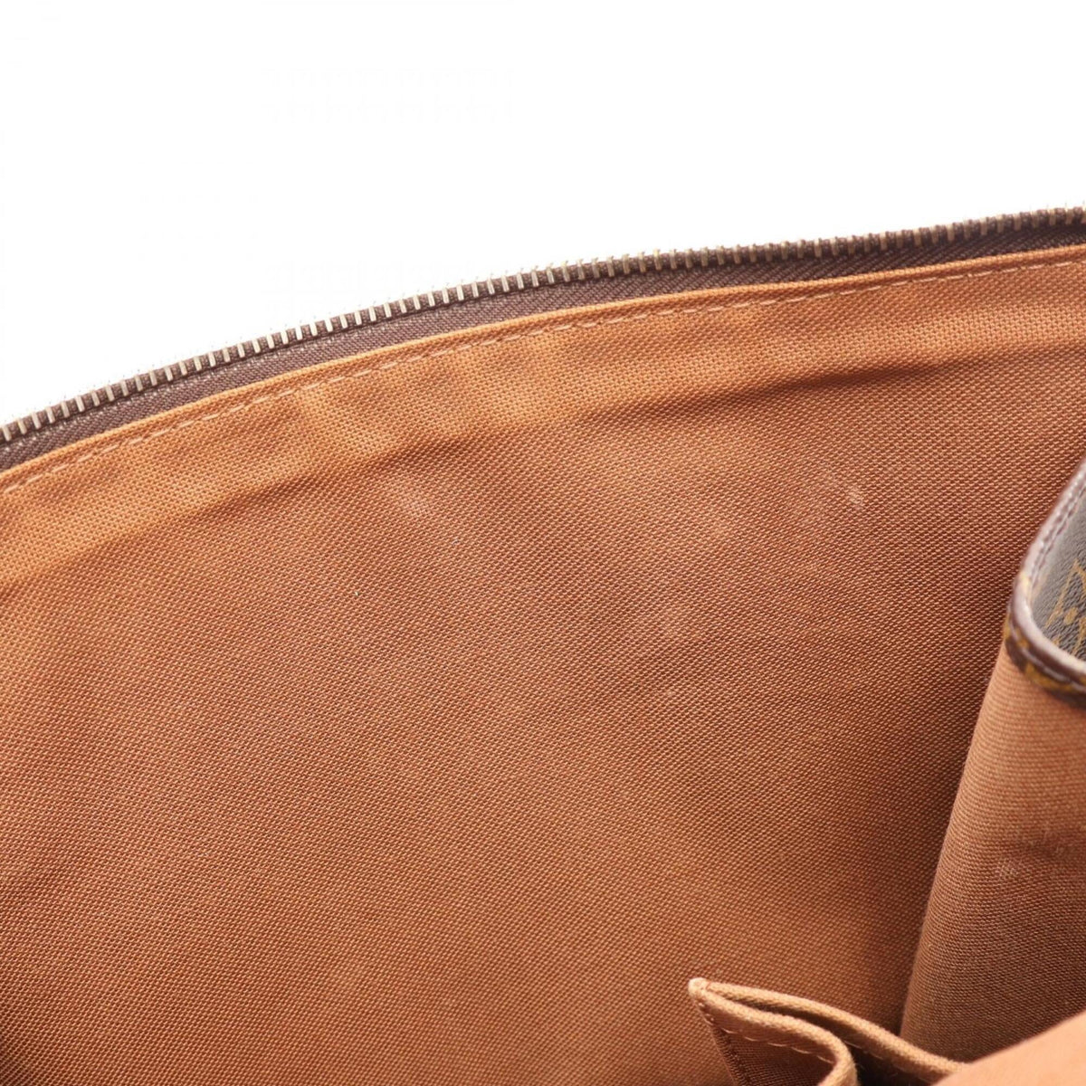 Louis Vuitton Brown Monogram Coated Canvas Leather Handbag Tote Bag (Pre-Owned)