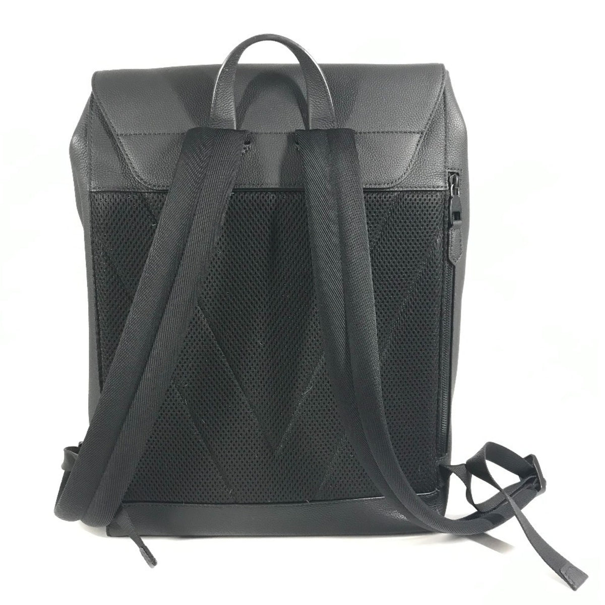 Louis Vuitton Black Noir Leather Backpack (Pre-Owned)