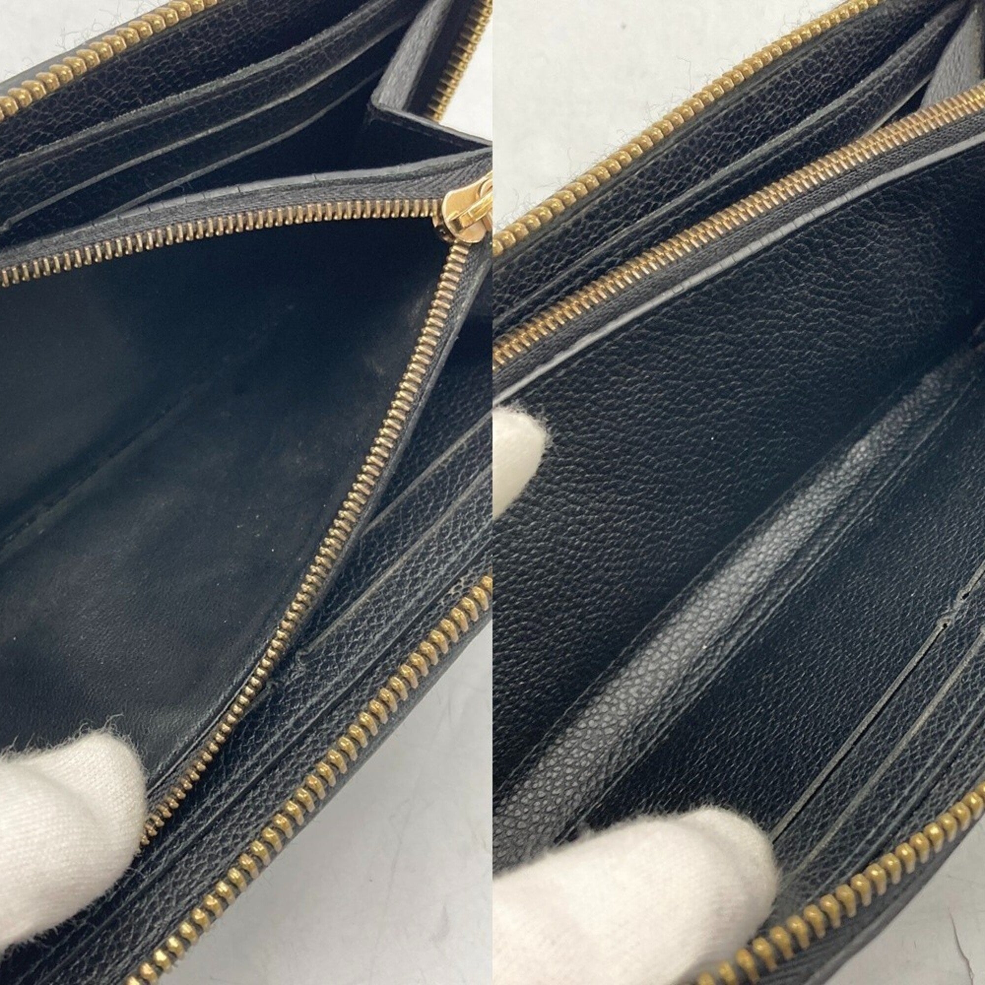 Louis Vuitton Monogram Empreinte Black Monogram Empreinte Long Wallet (Bi-Fold) (Pre-Owned)
