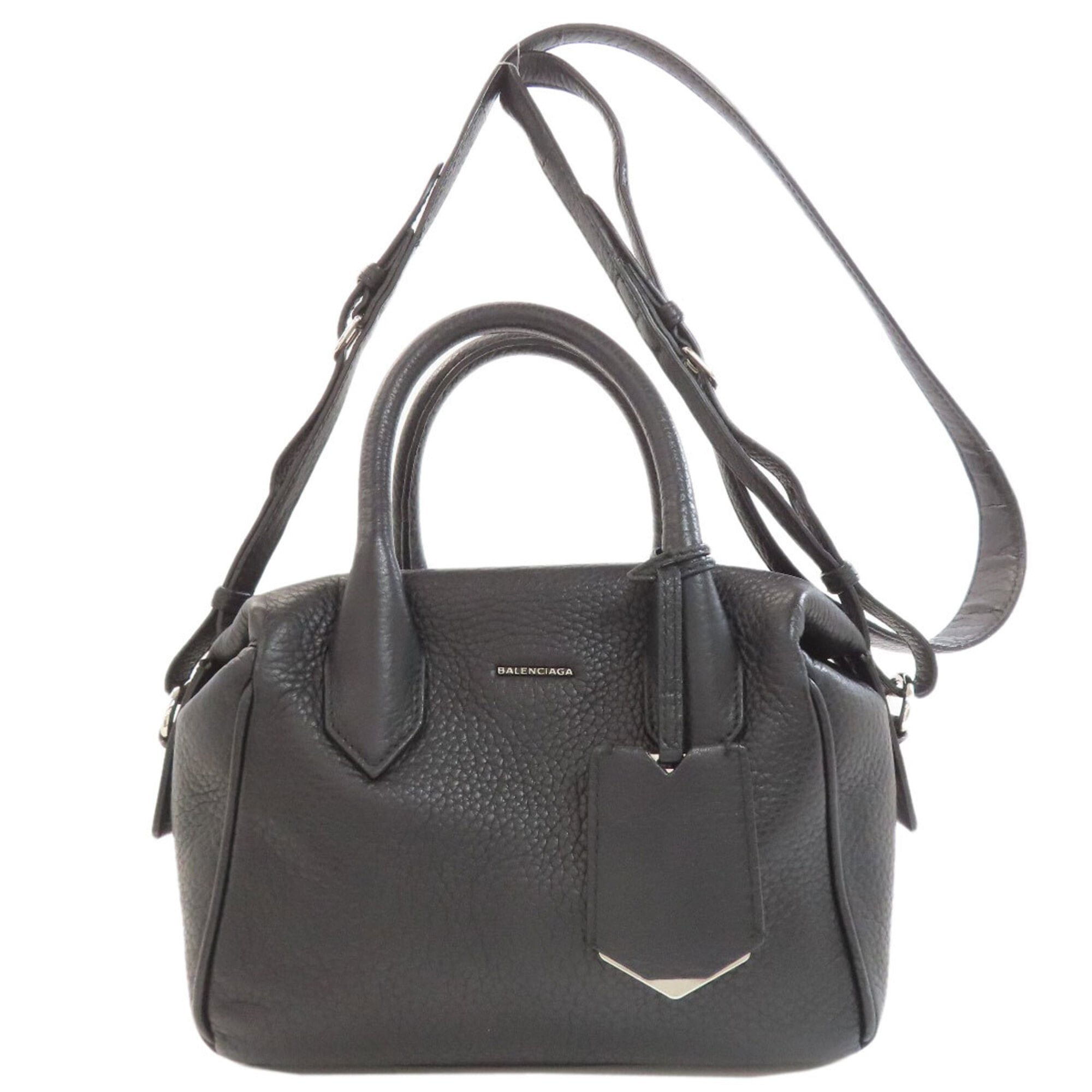 Balenciaga Black Leather Handbag (Pre-Owned)
