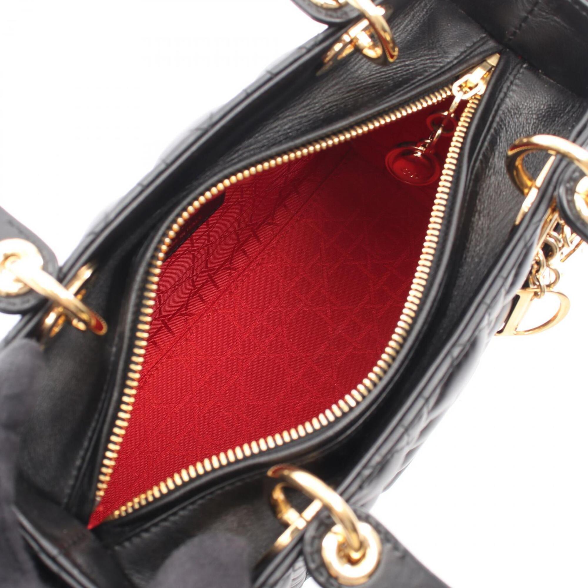 Christian Dior Black Leather Handbag (Pre-Owned)