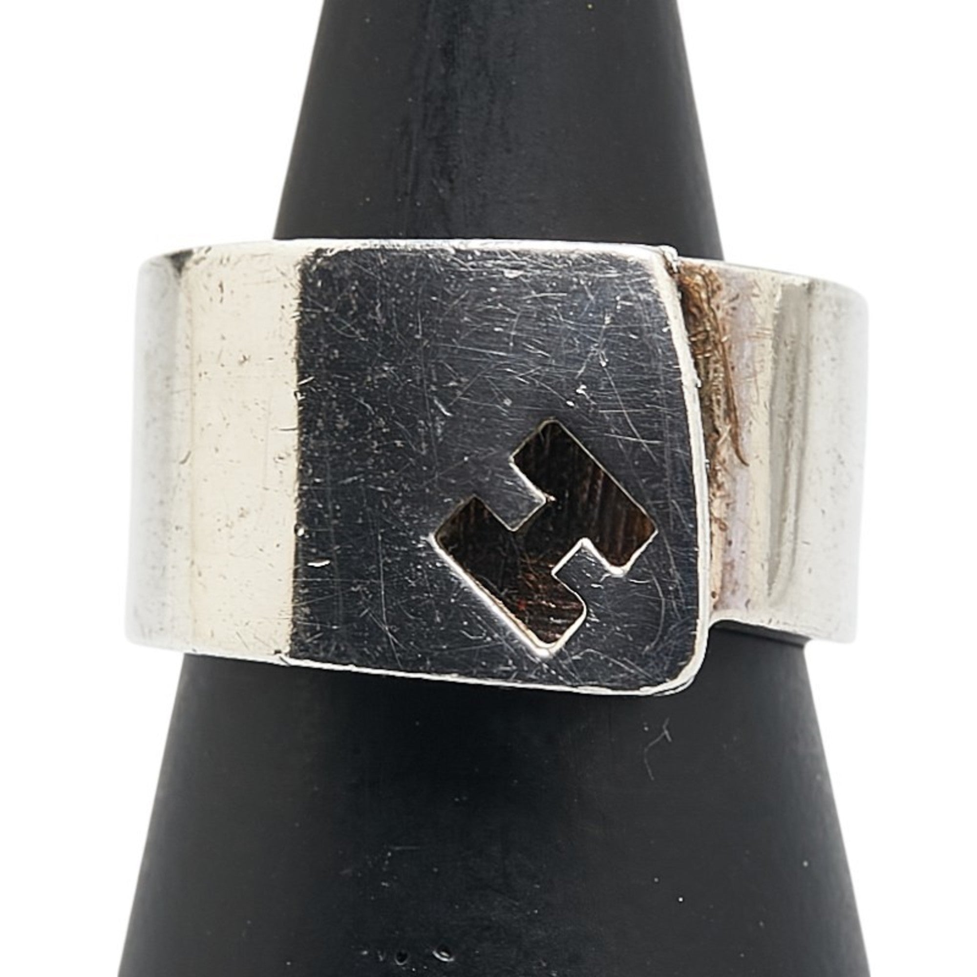 Hermes Silver 925 Band Ring (Pre-Owned)