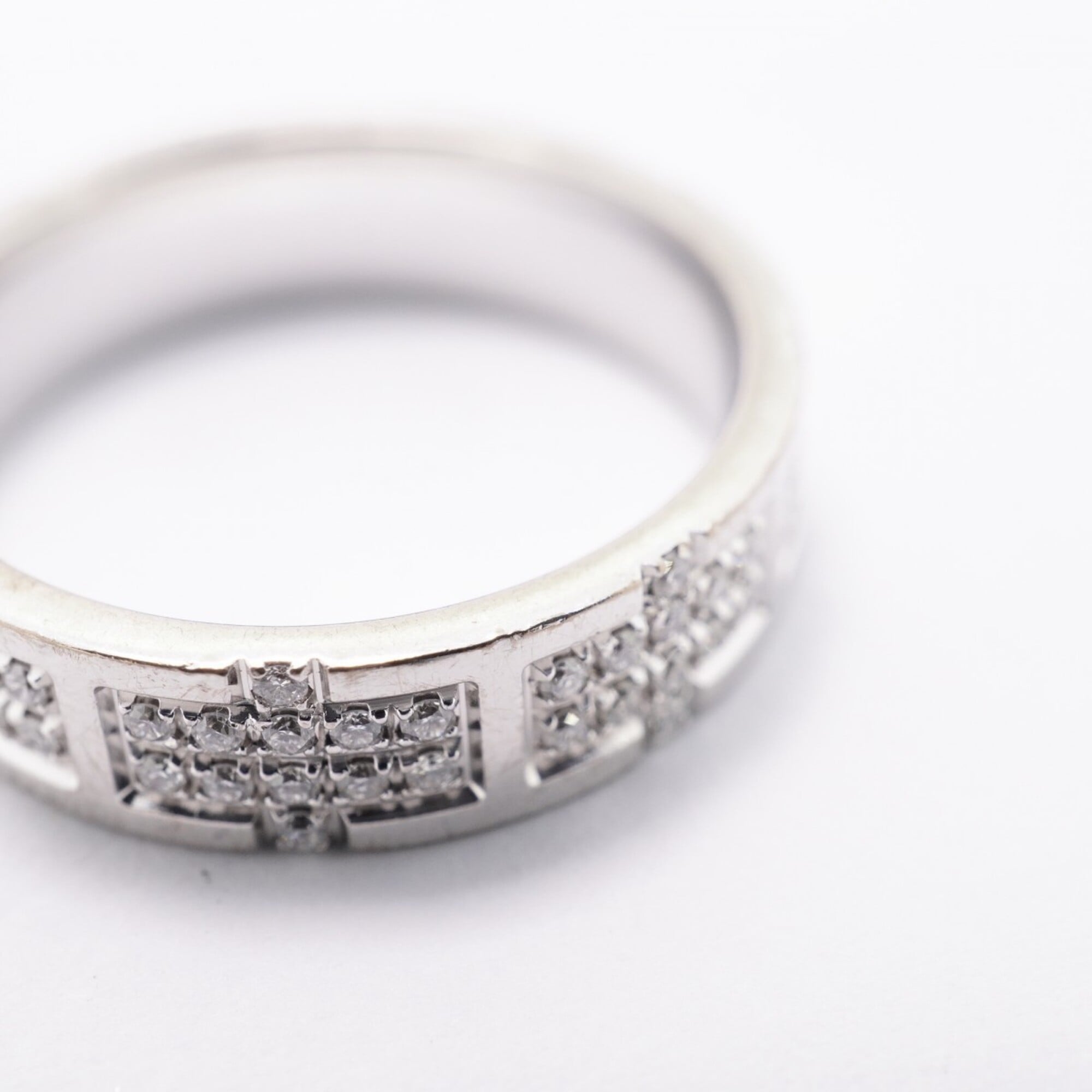 Hermes White Gold (18K) Band Ring (Pre-Owned)