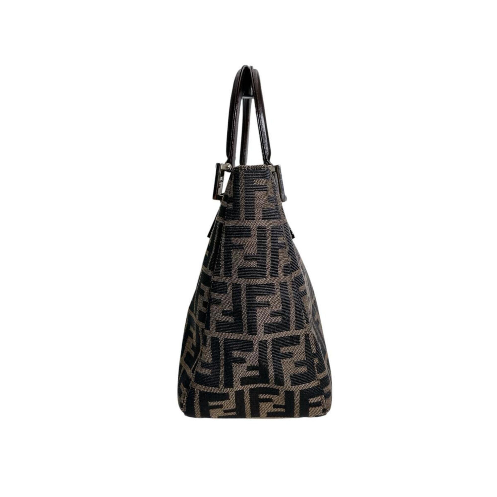 Fendi Brown Zucca Shoulder Bag (Pre-Owned)