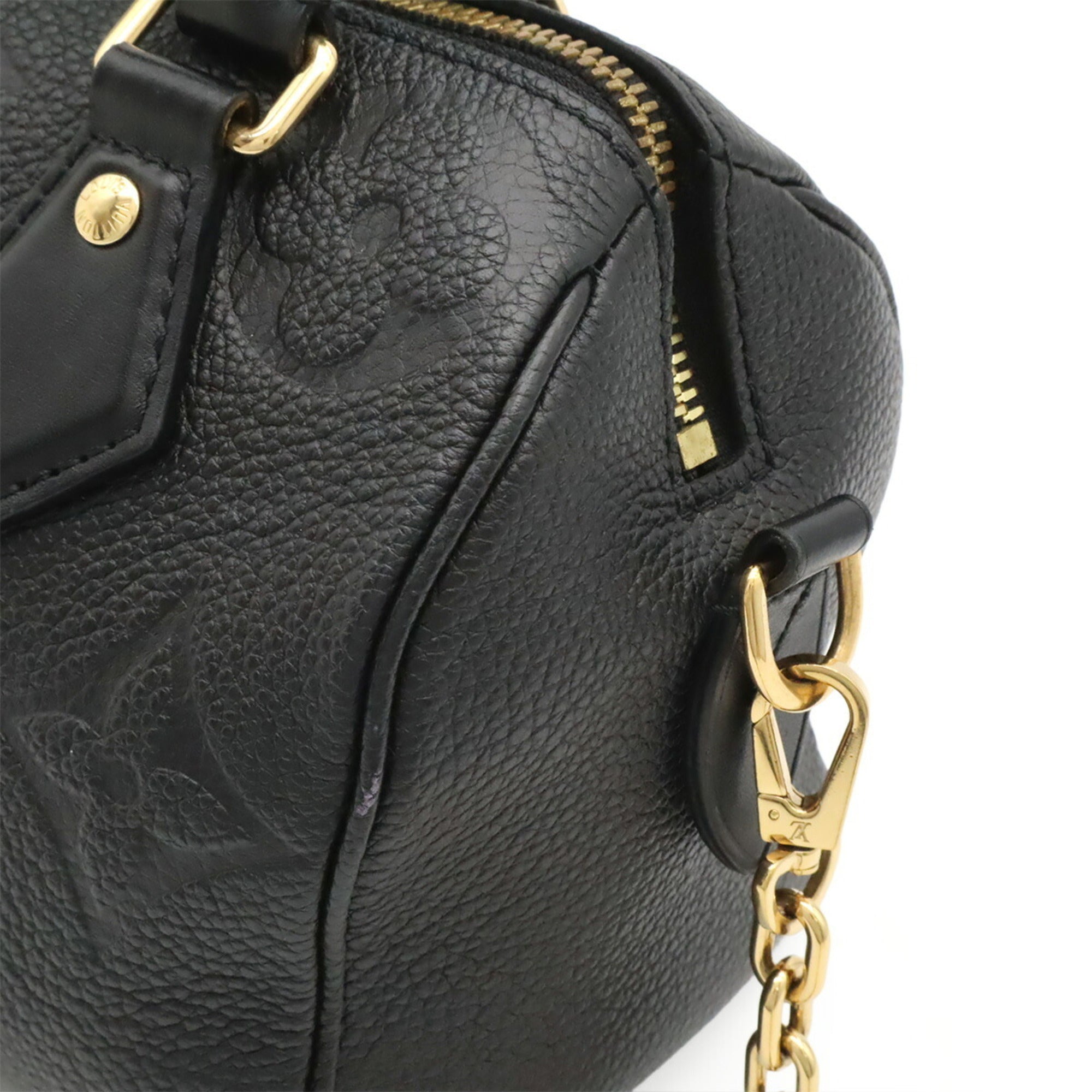 Louis Vuitton Black Noir Leather Handbag Shoulder Bag (Pre-Owned)