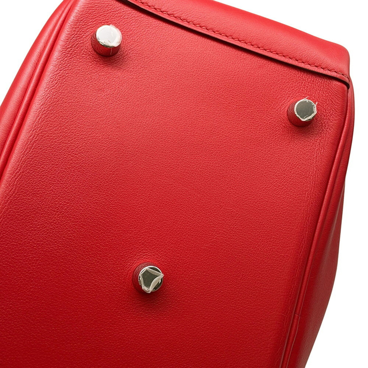 Hermes Red Color Swift Leather Handbag (Pre-Owned)