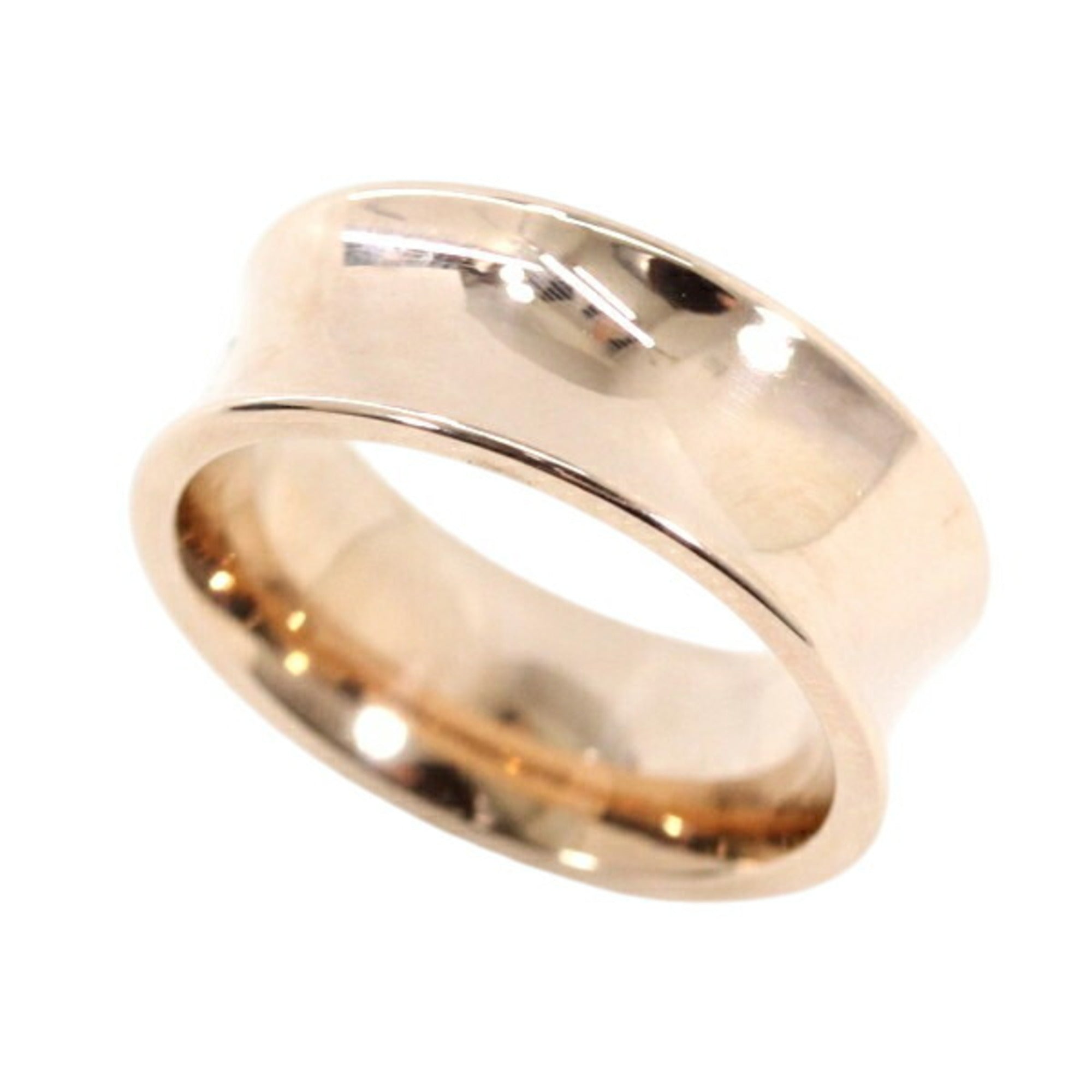 Tiffany Pink Rose Gold Metal Band Ring (Pre-Owned)