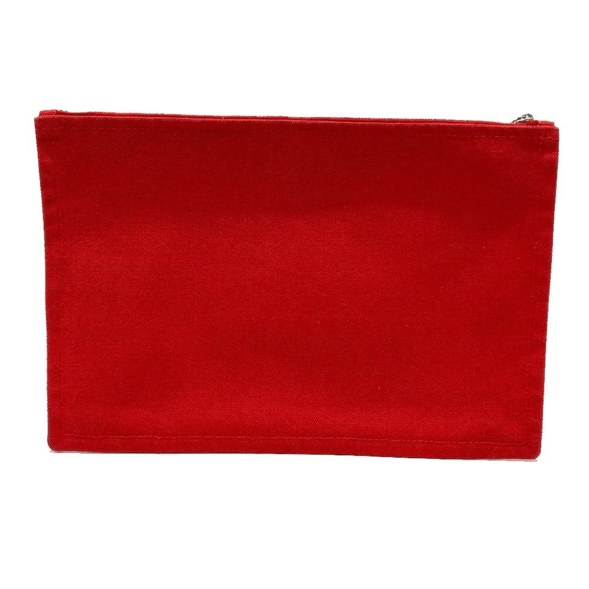 Hermes Red Color Cotton Pouch (Pre-Owned)