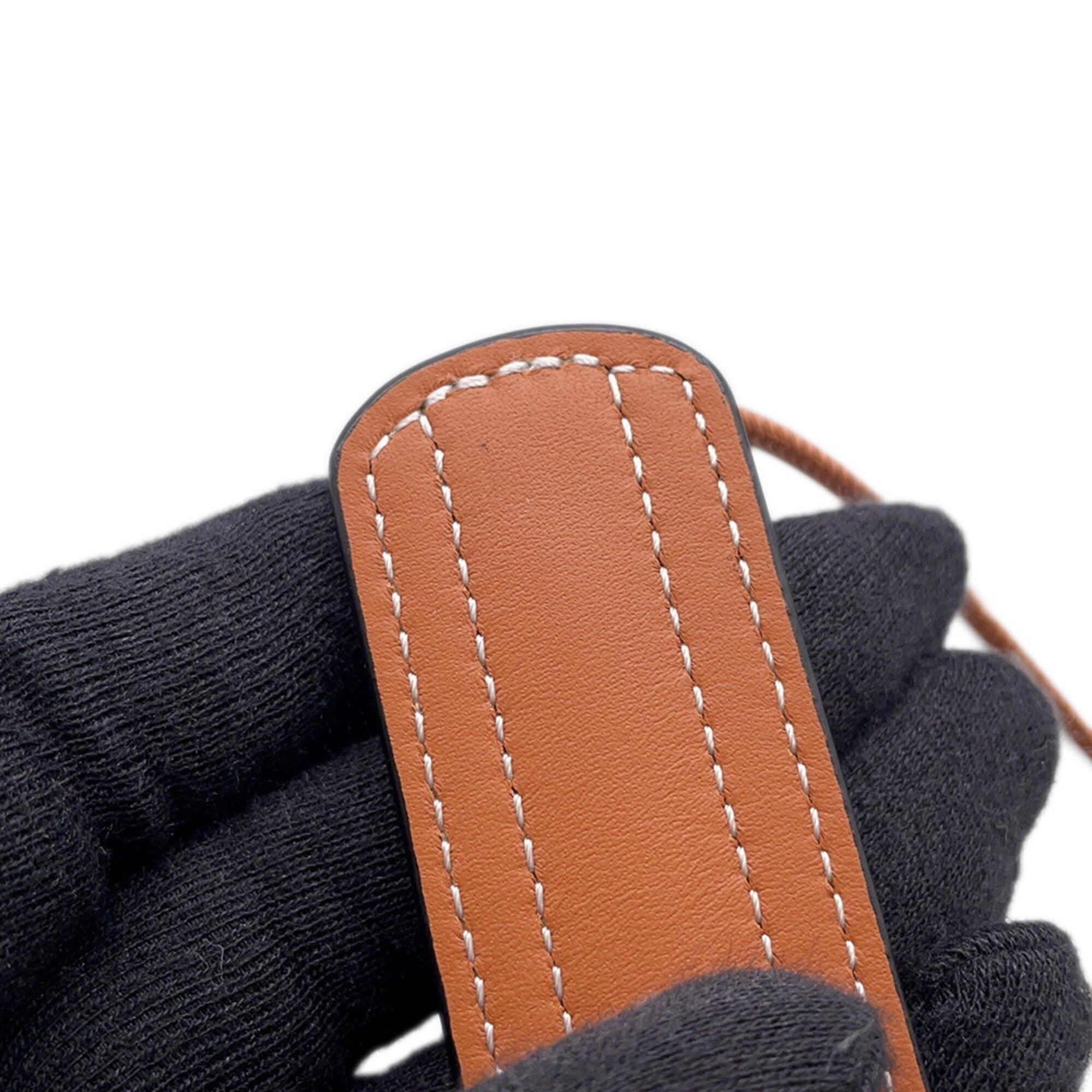 Loewe Brown Leather Handbag Pochette Pouch (Pre-Owned)
