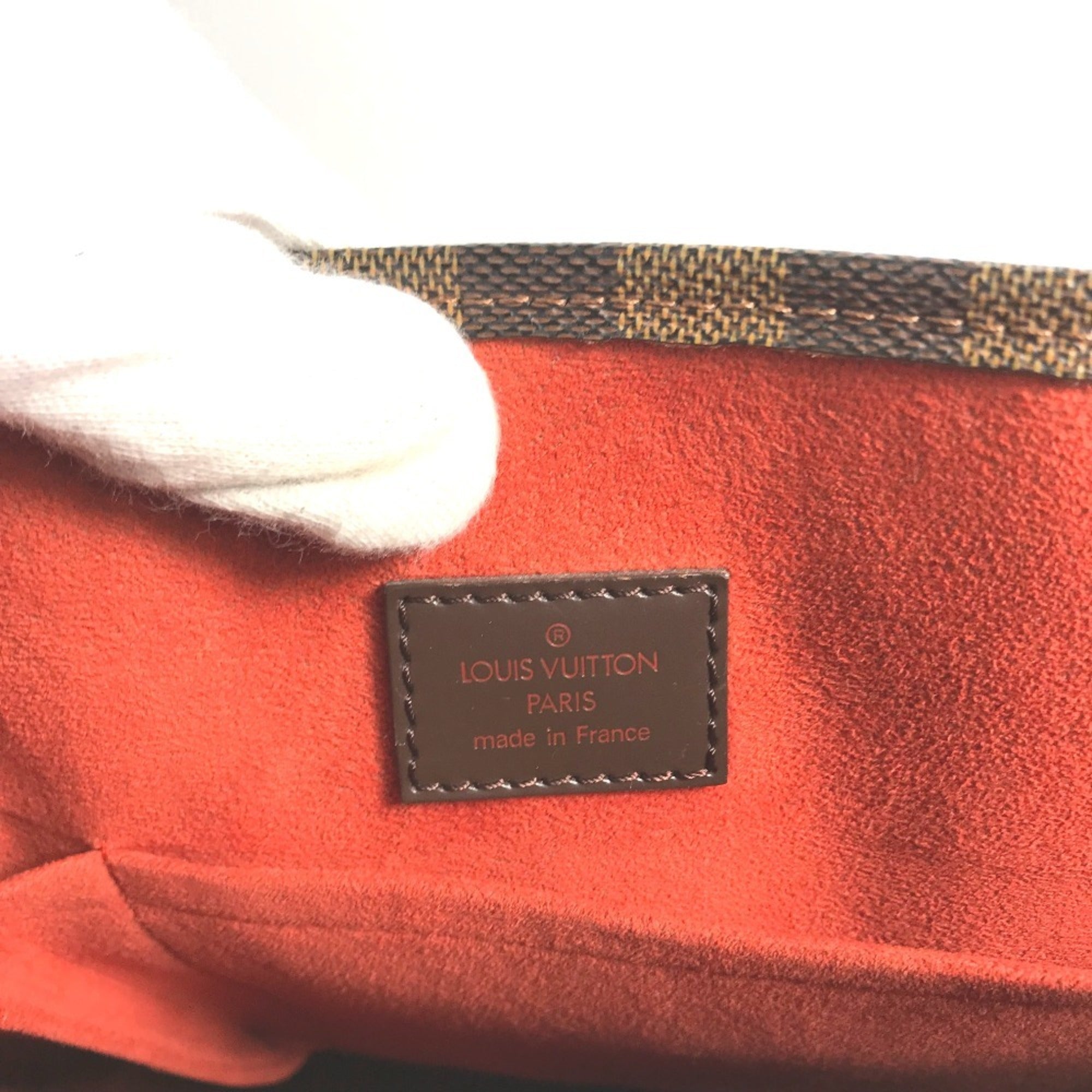 Louis Vuitton Brown Damier Canvas Ebene Damier Canvas Handbag Tote Bag (Pre-Owned)