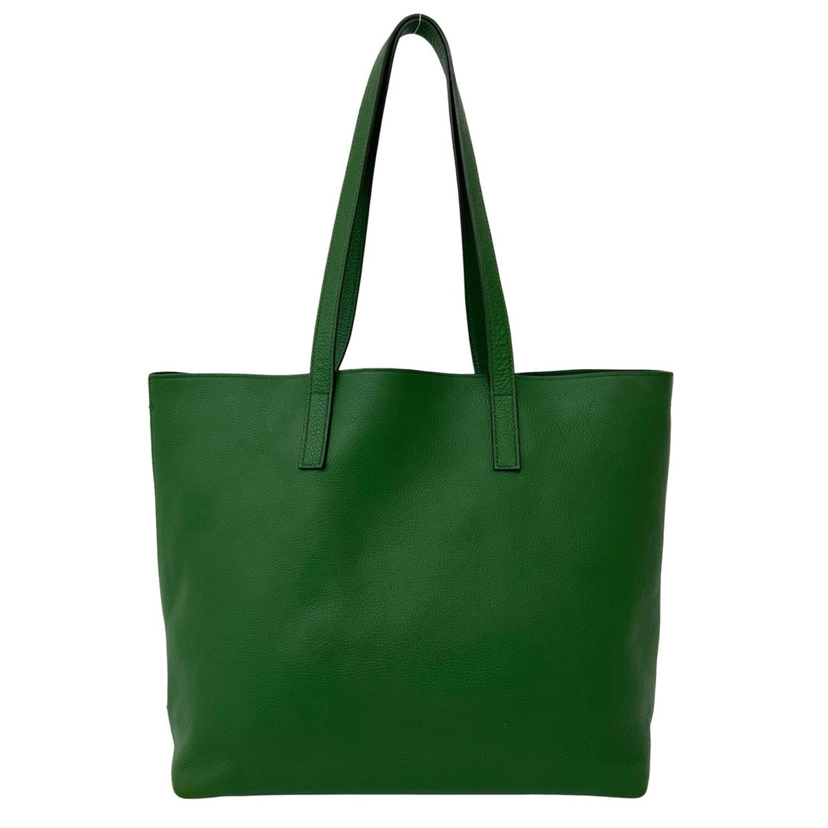 Prada Green Leather Shoulder Bag Tote Bag (Pre-Owned)