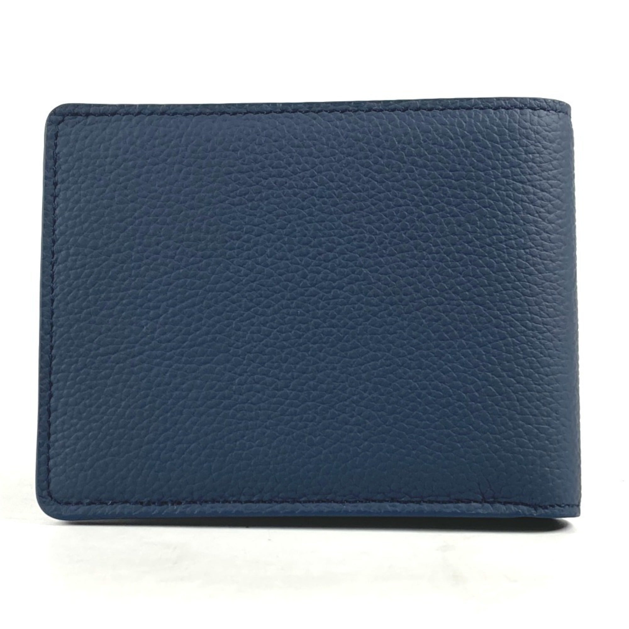 Louis Vuitton Navy Leather Wallet (Bi-Fold) (Pre-Owned)