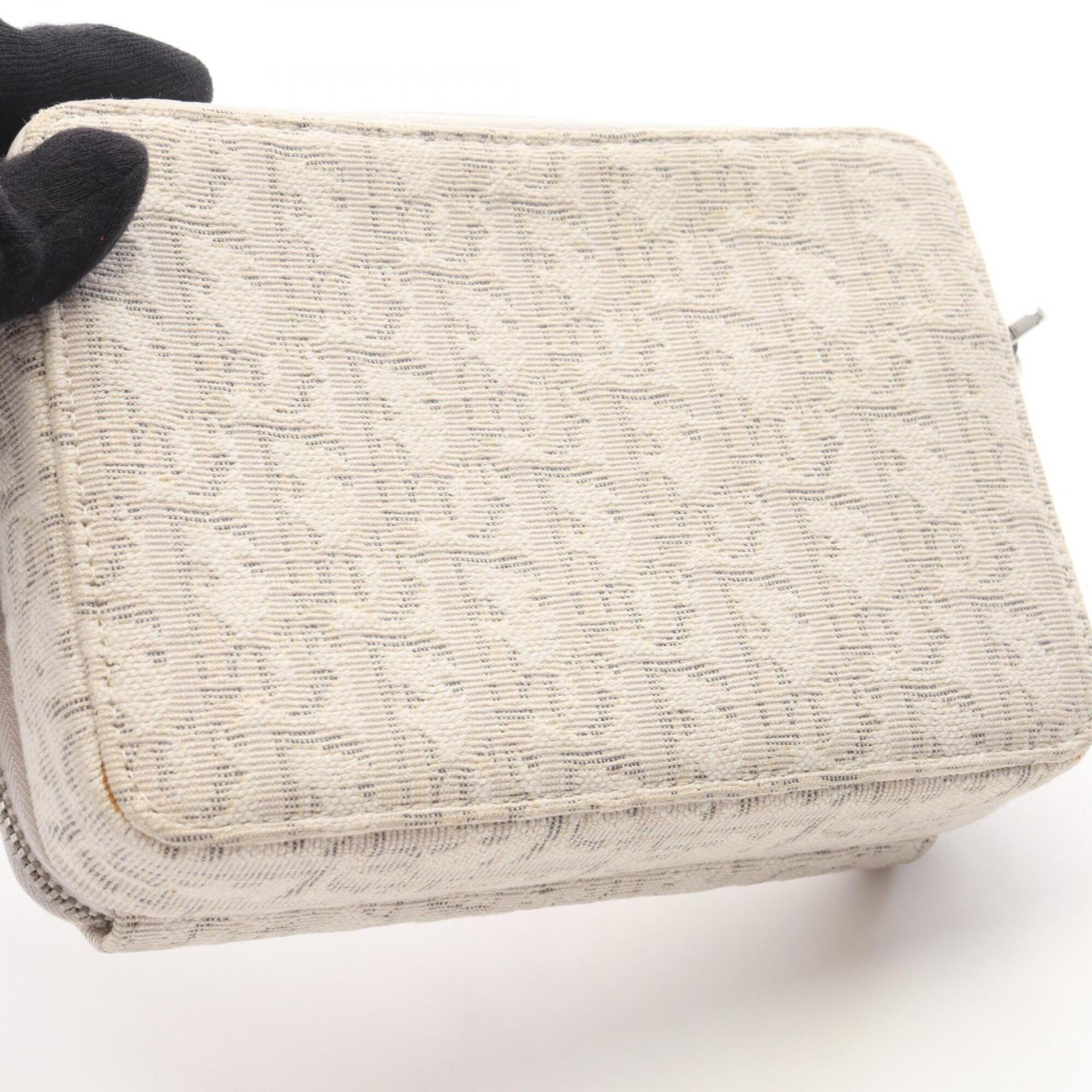 Christian Dior Ivory Canvas Handbag Shoulder Bag (Pre-Owned)