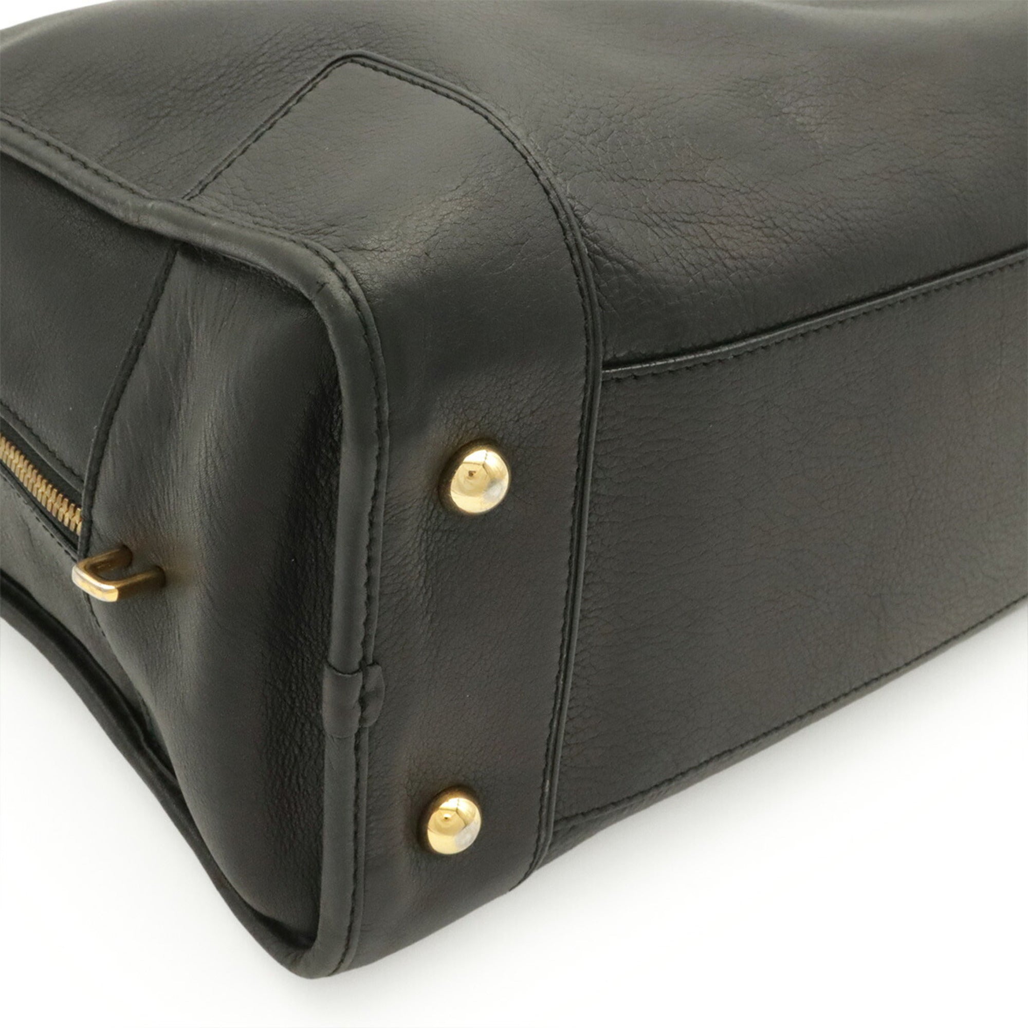 Loewe Amazona Black Leather Handbag (Pre-Owned)