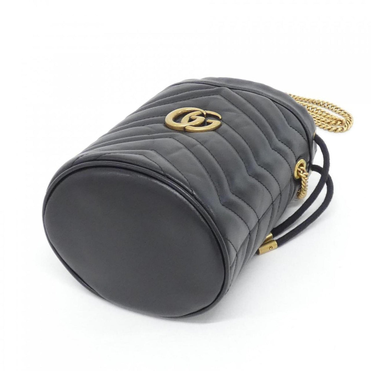 Gucci Black Quilting Leather Shoulder Bag (Pre-Owned)