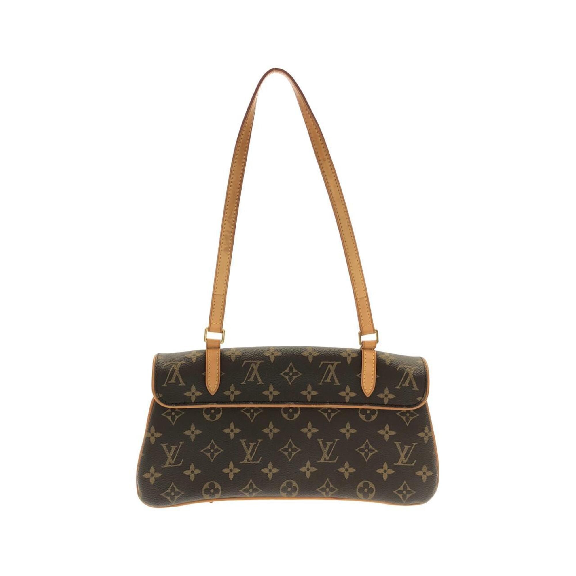 Louis Vuitton Marron Coated Canvas Shoulder Bag (Pre-Owned)