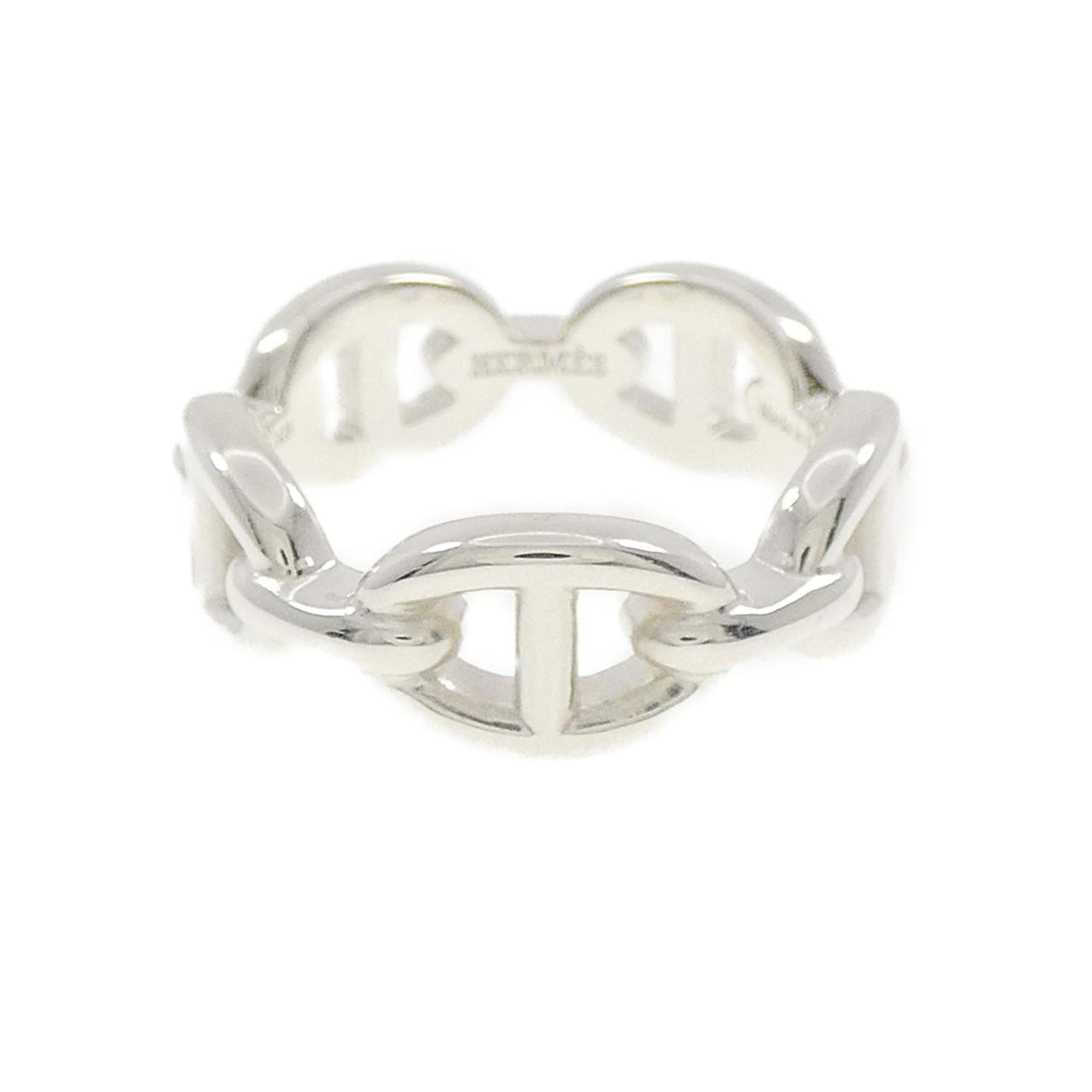 Hermes Chaine D'ancre Silver 925 Band Ring (Pre-Owned)