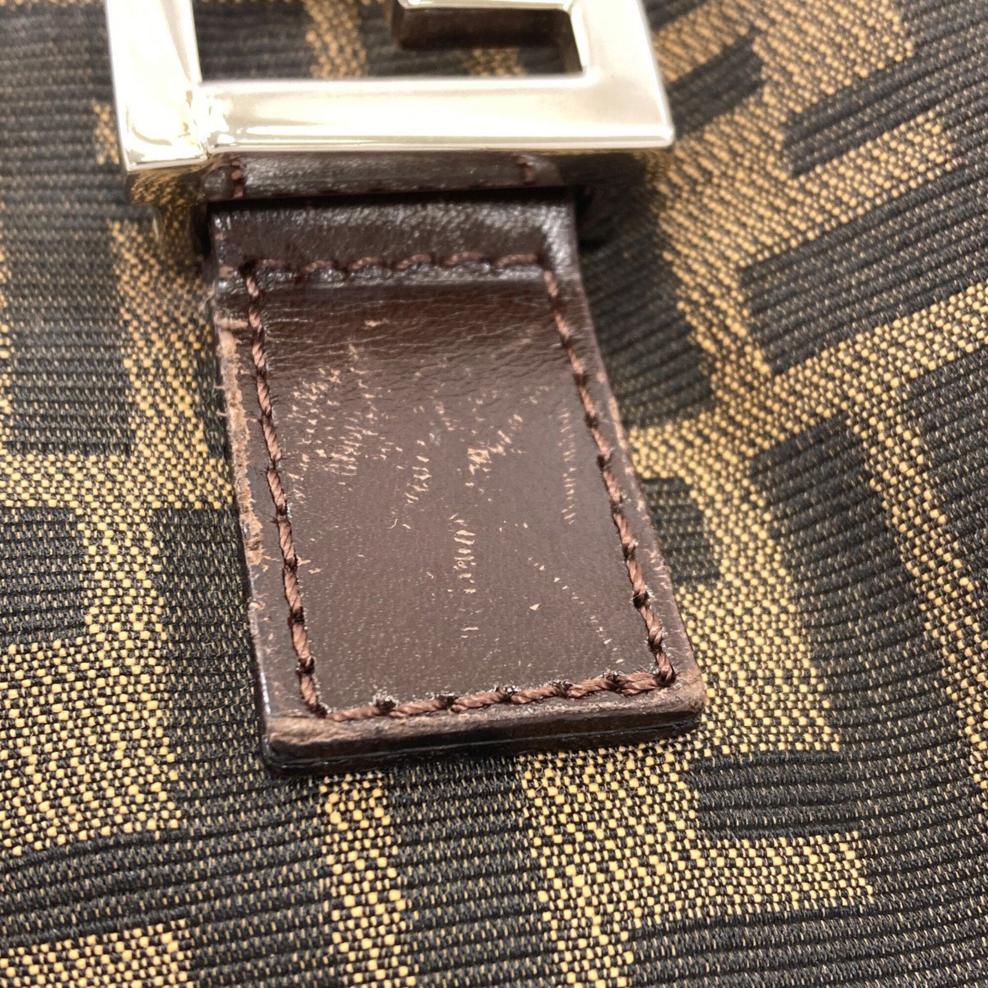 Fendi Brown Canvas Handbag (Pre-Owned)