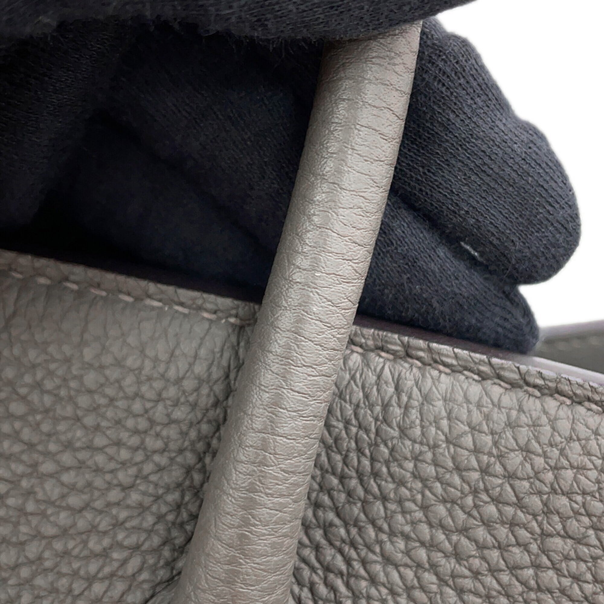 Hermes Birkin Silver Togo Leather Handbag (Pre-Owned)