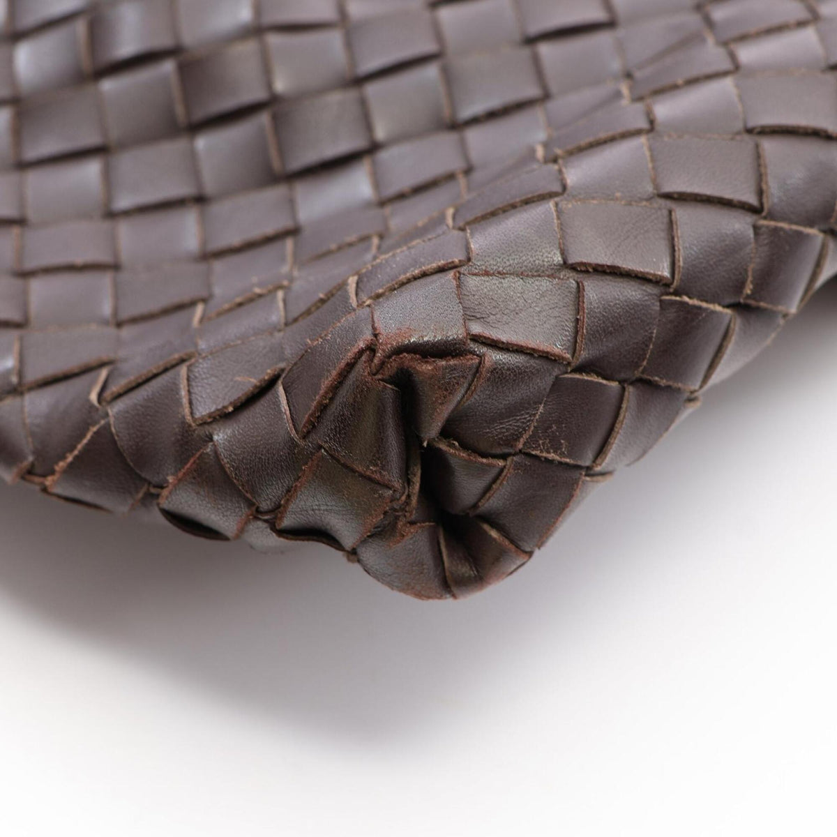Bottega Veneta Brown Intrecciato Handbag Shoulder Bag (Pre-Owned)