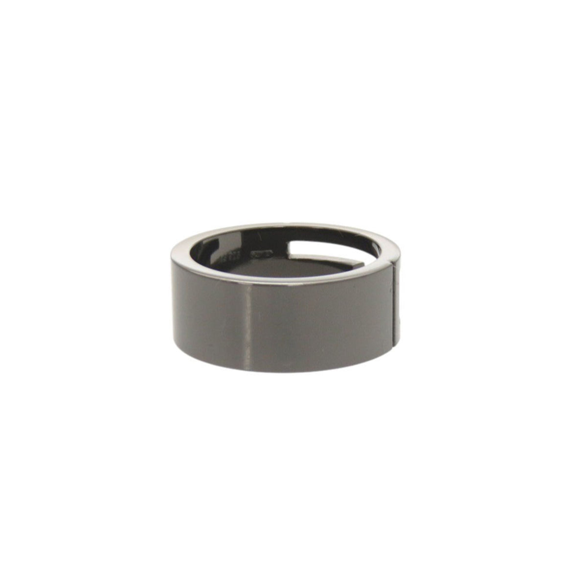 Gucci Gunmetal Silver 925 Band Ring (Pre-Owned)