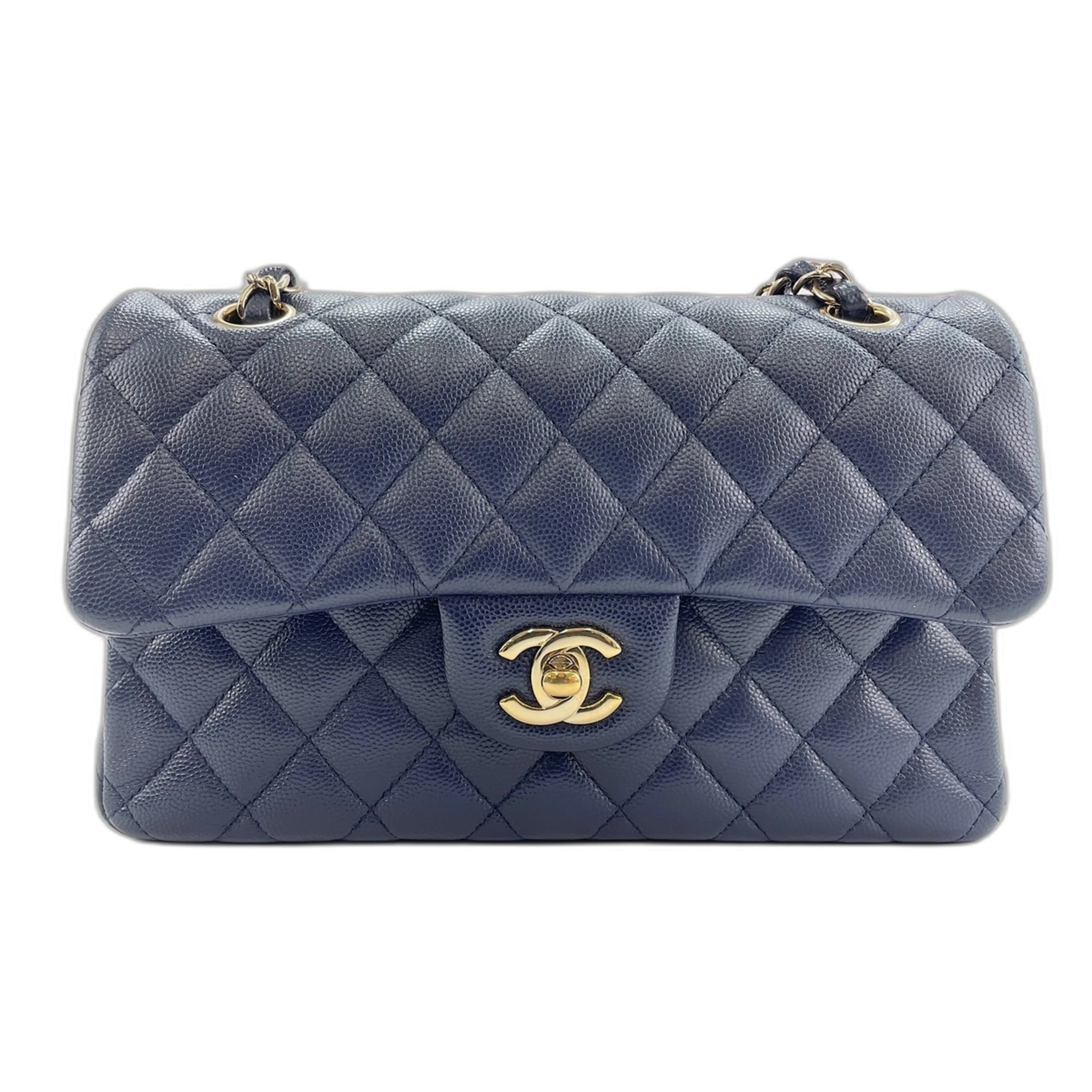 Chanel Matelasse Navy Shoulder Bag (Pre-Owned)
