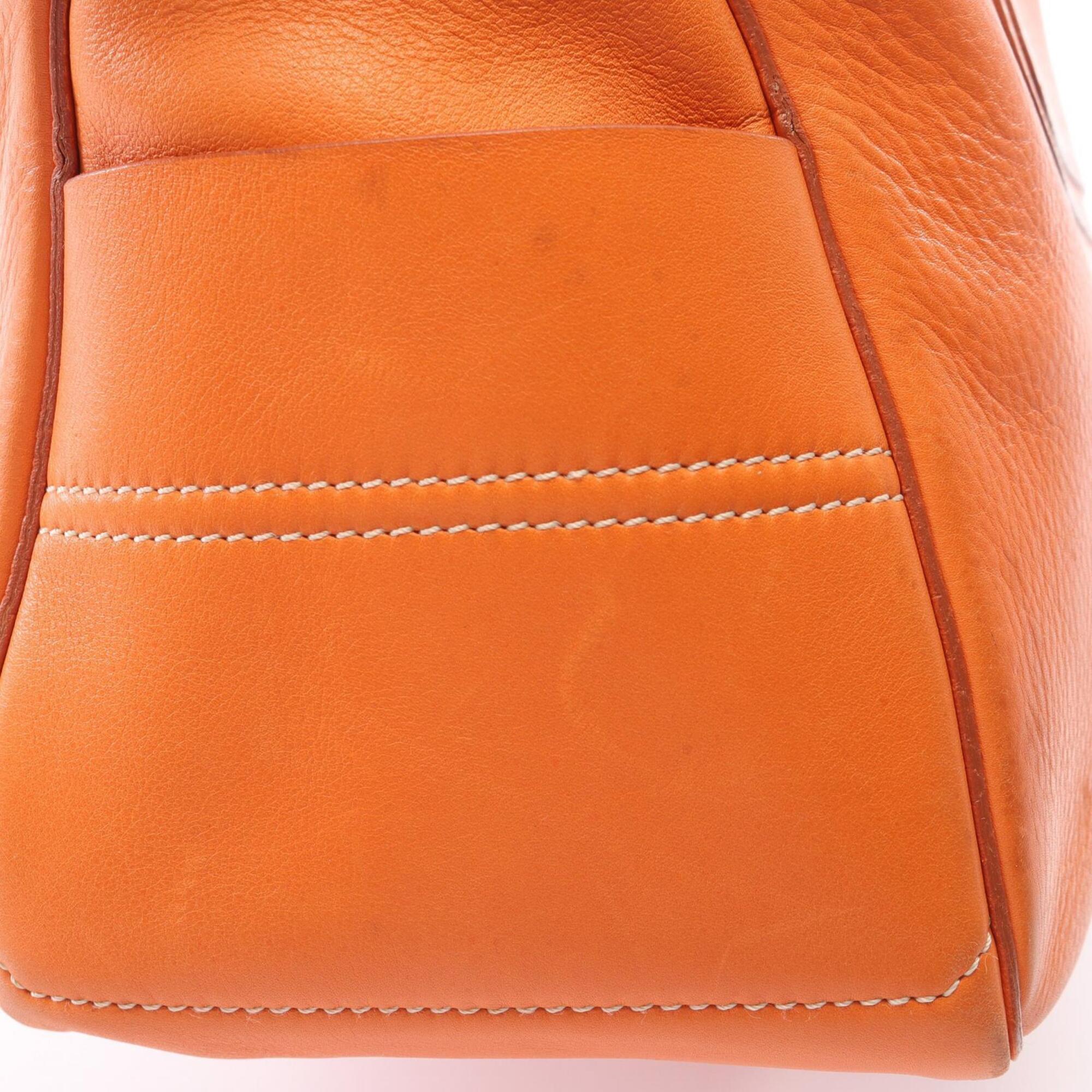 Celine Orange Leather Handbag (Pre-Owned)