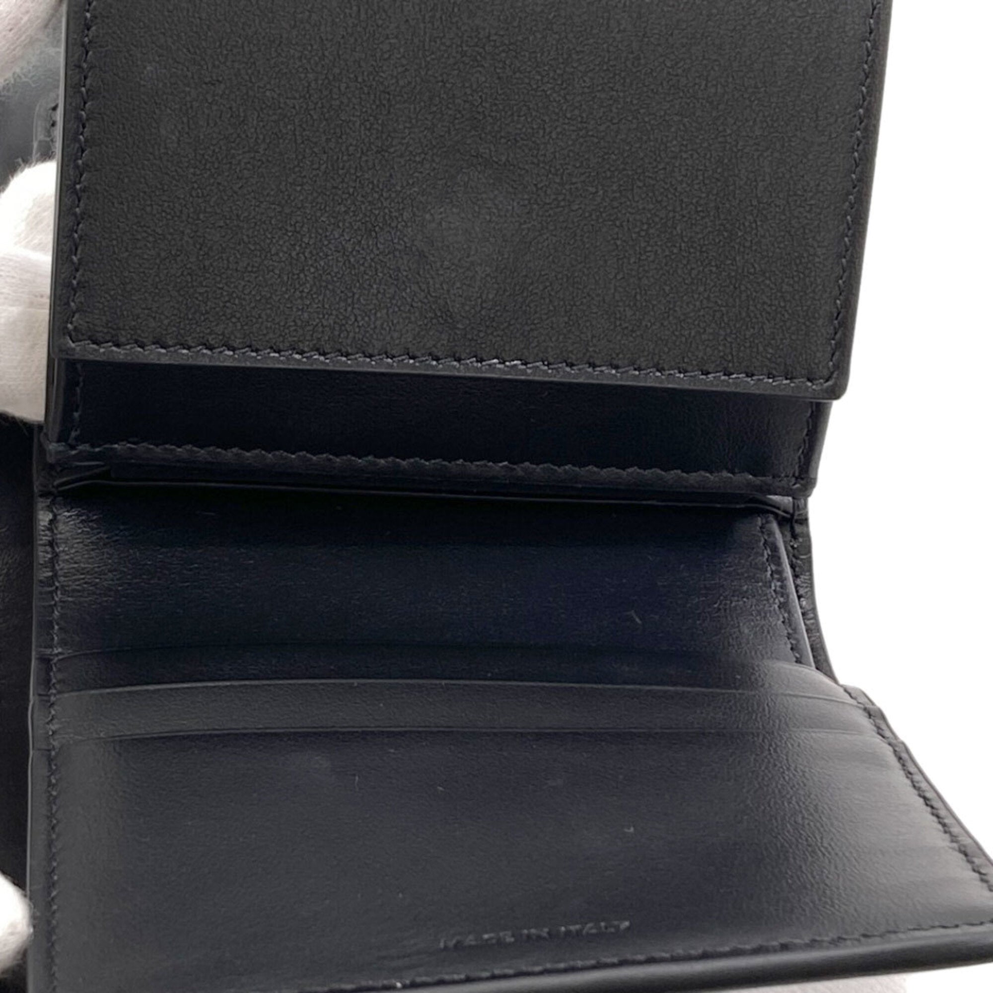 Celine Black Leather Wallet (Tri-Fold) (Pre-Owned)