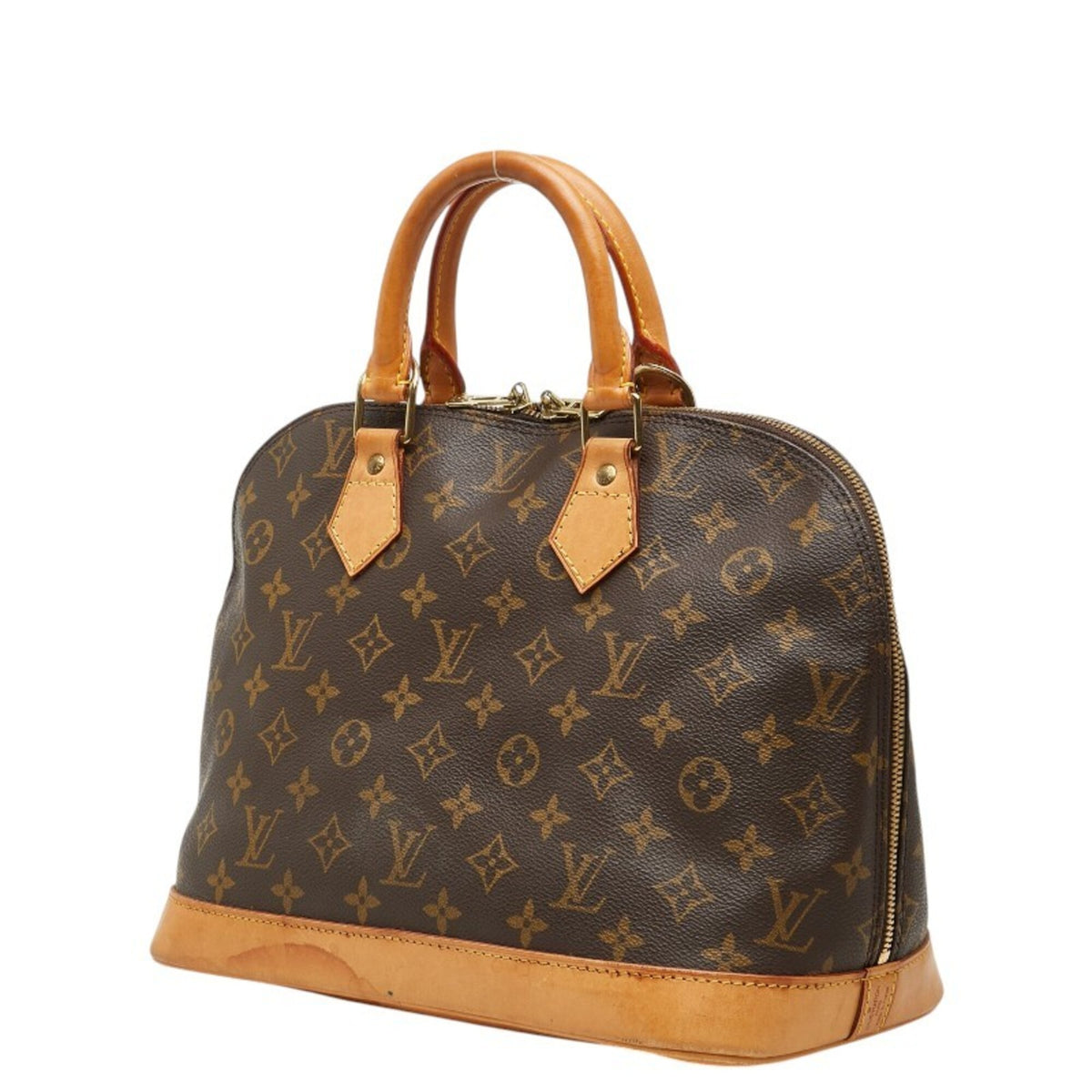 Louis Vuitton Brown Pvc Leather Handbag (Pre-Owned)