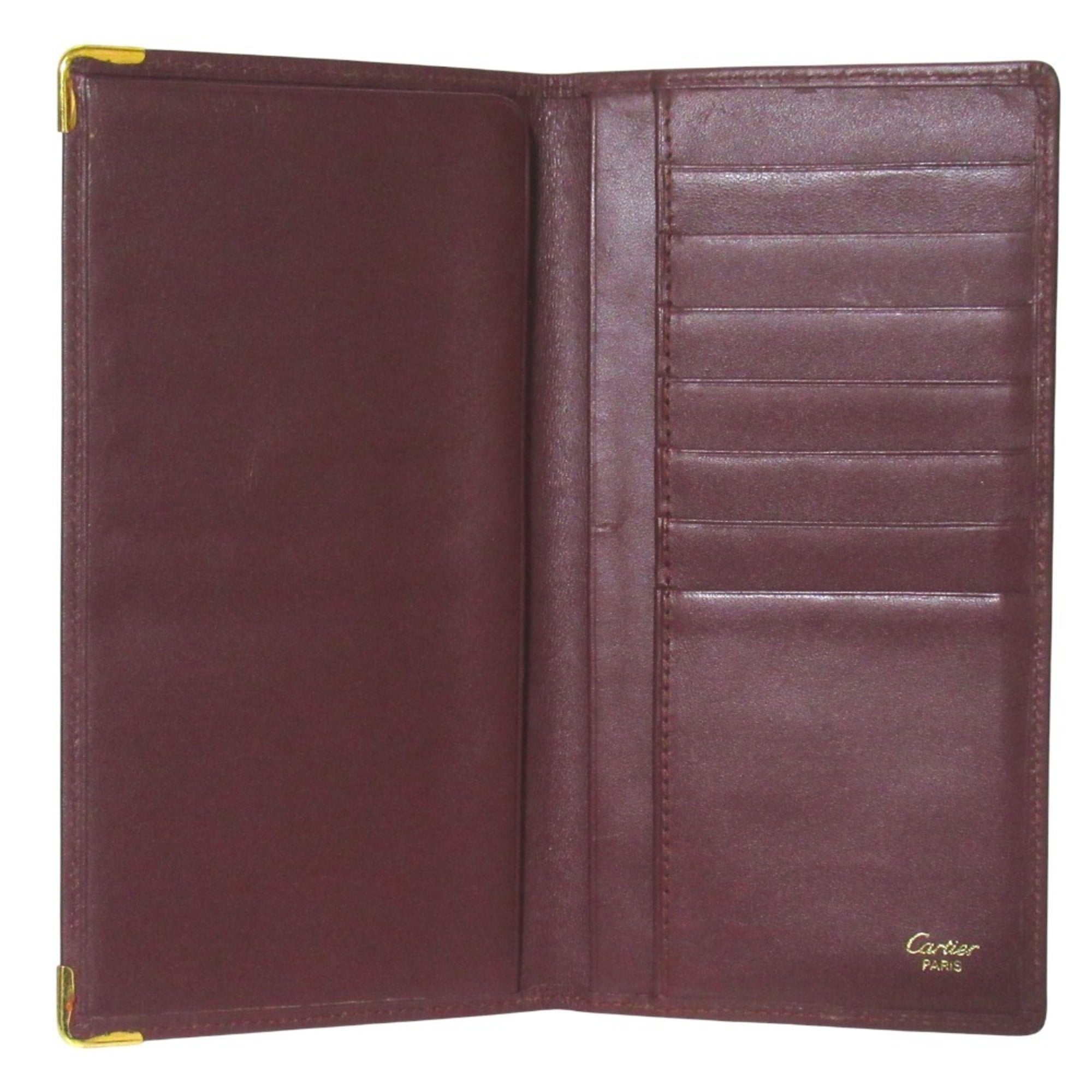 Cartier Bordeaux Long Wallet (Bi-Fold) (Pre-Owned)
