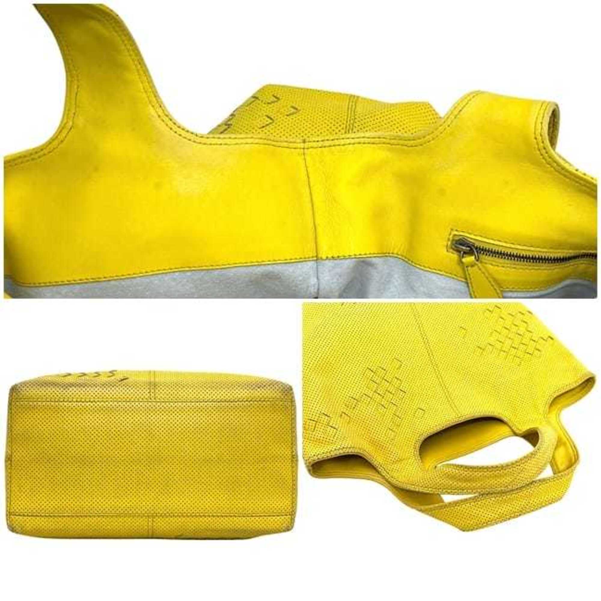 Bottega Veneta Yellow Intrecciato Tote Bag (Pre-Owned)