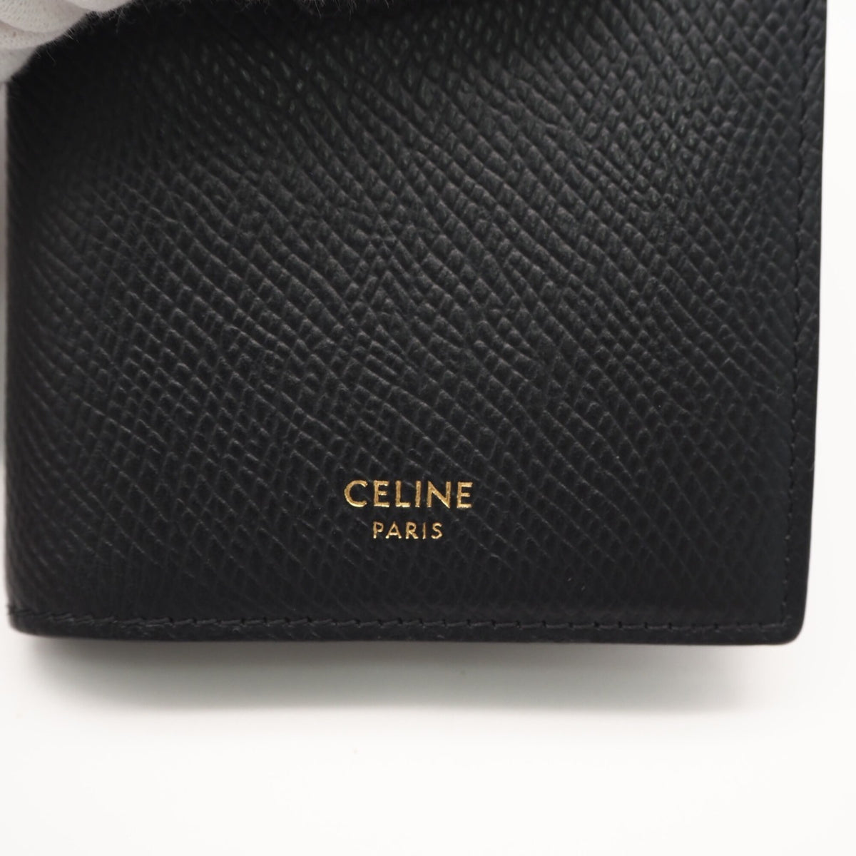 Celine Black Leather Wallet (Bi-Fold) (Pre-Owned)