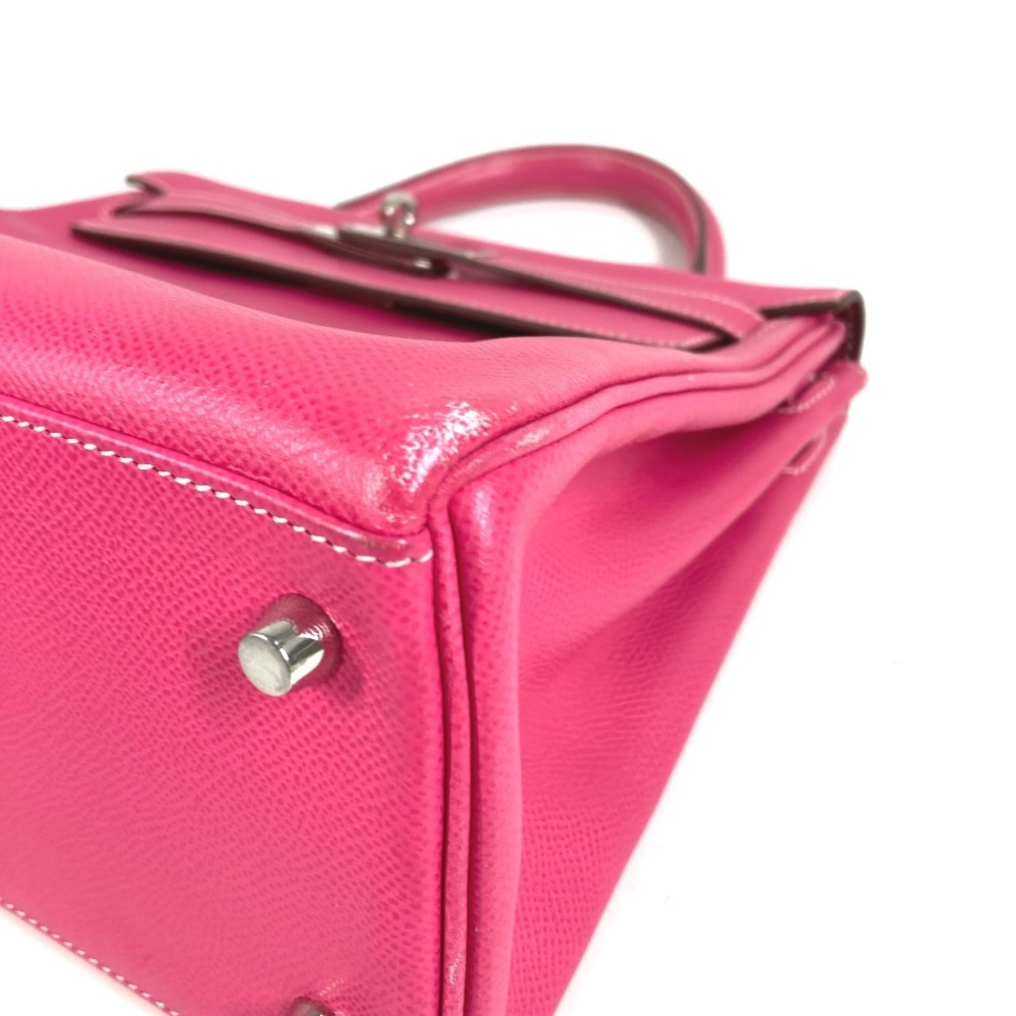 Hermes Pink Epsom Leather Handbag Shoulder Bag (Pre-Owned)
