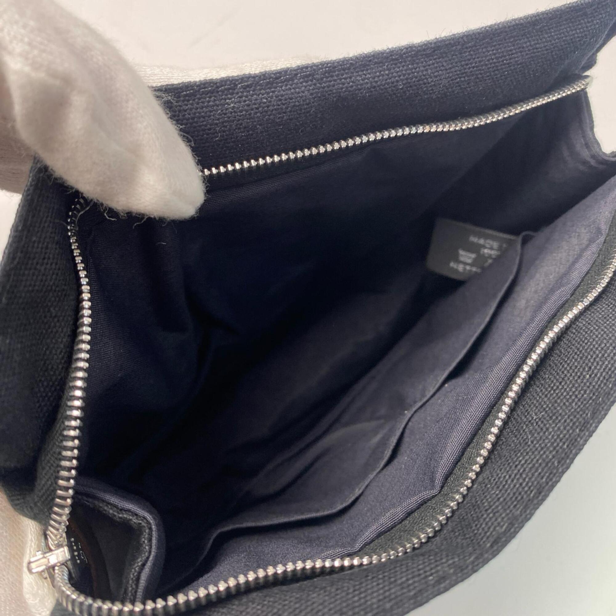 Hermes Black Cotton Pouch (Pre-Owned)