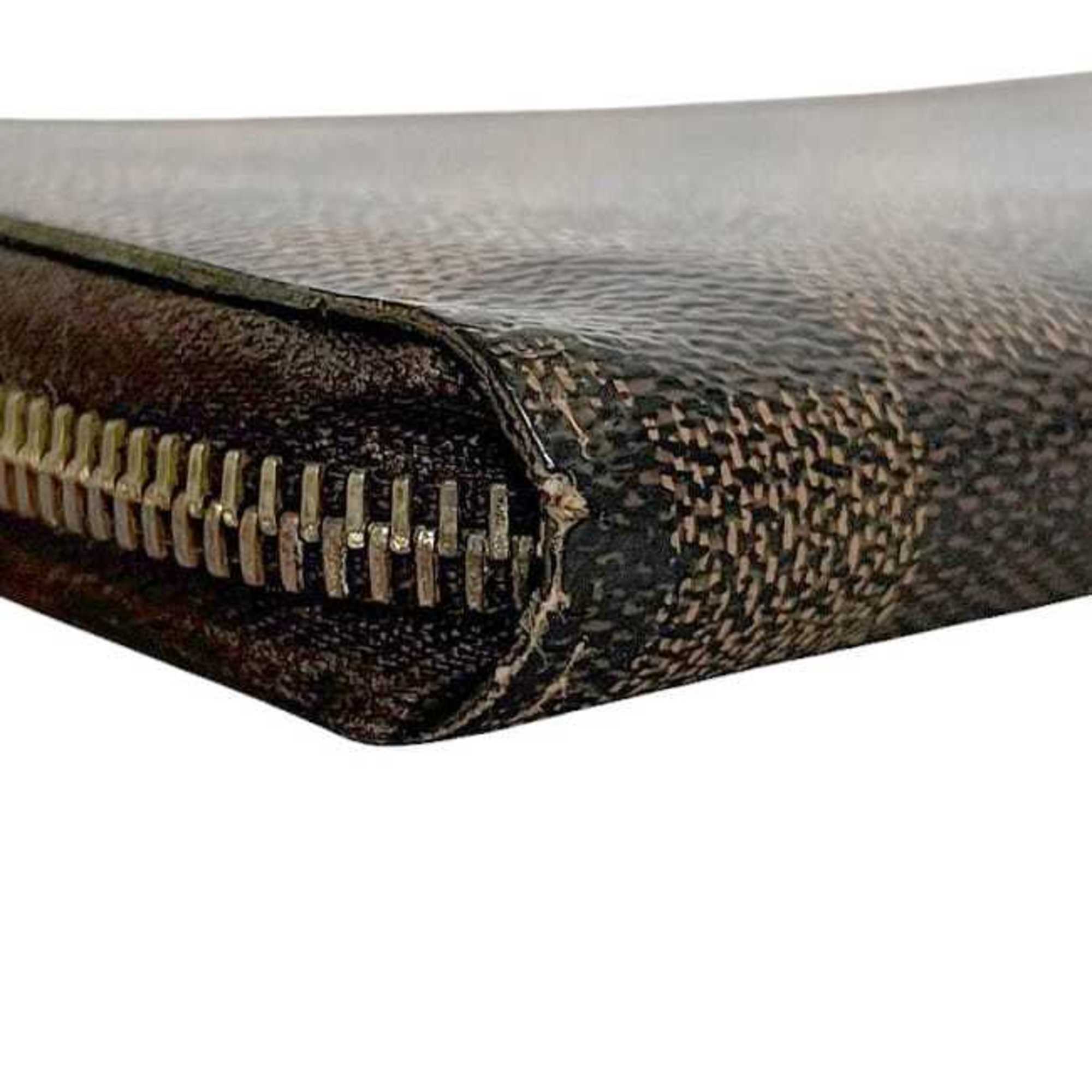 Louis Vuitton Damier Brown Damier Canvas Ebene Damier Canvas Coin Purse/Coin Case (Pre-Owned)
