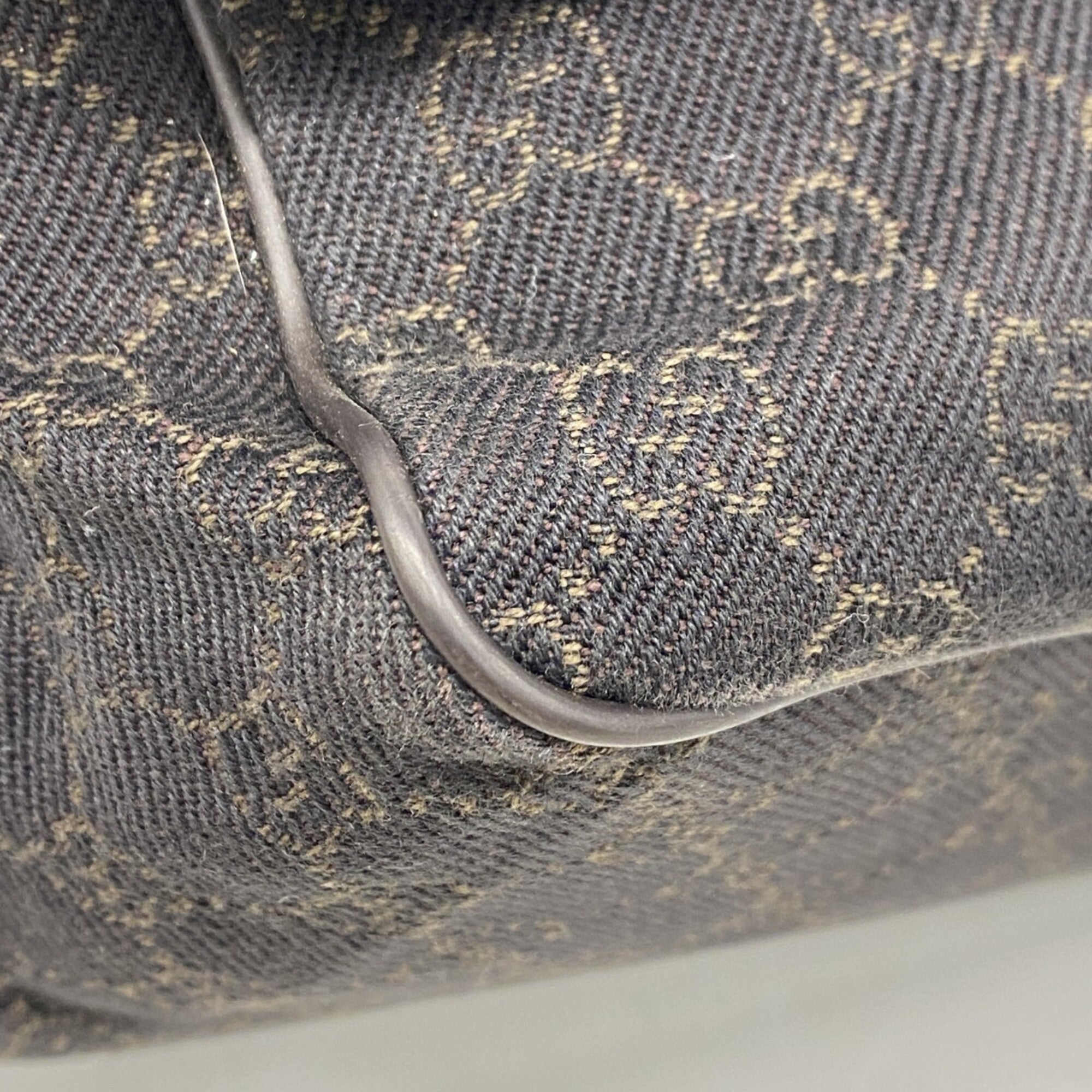 Gucci Brown Denim Shoulder Bag (Pre-Owned)