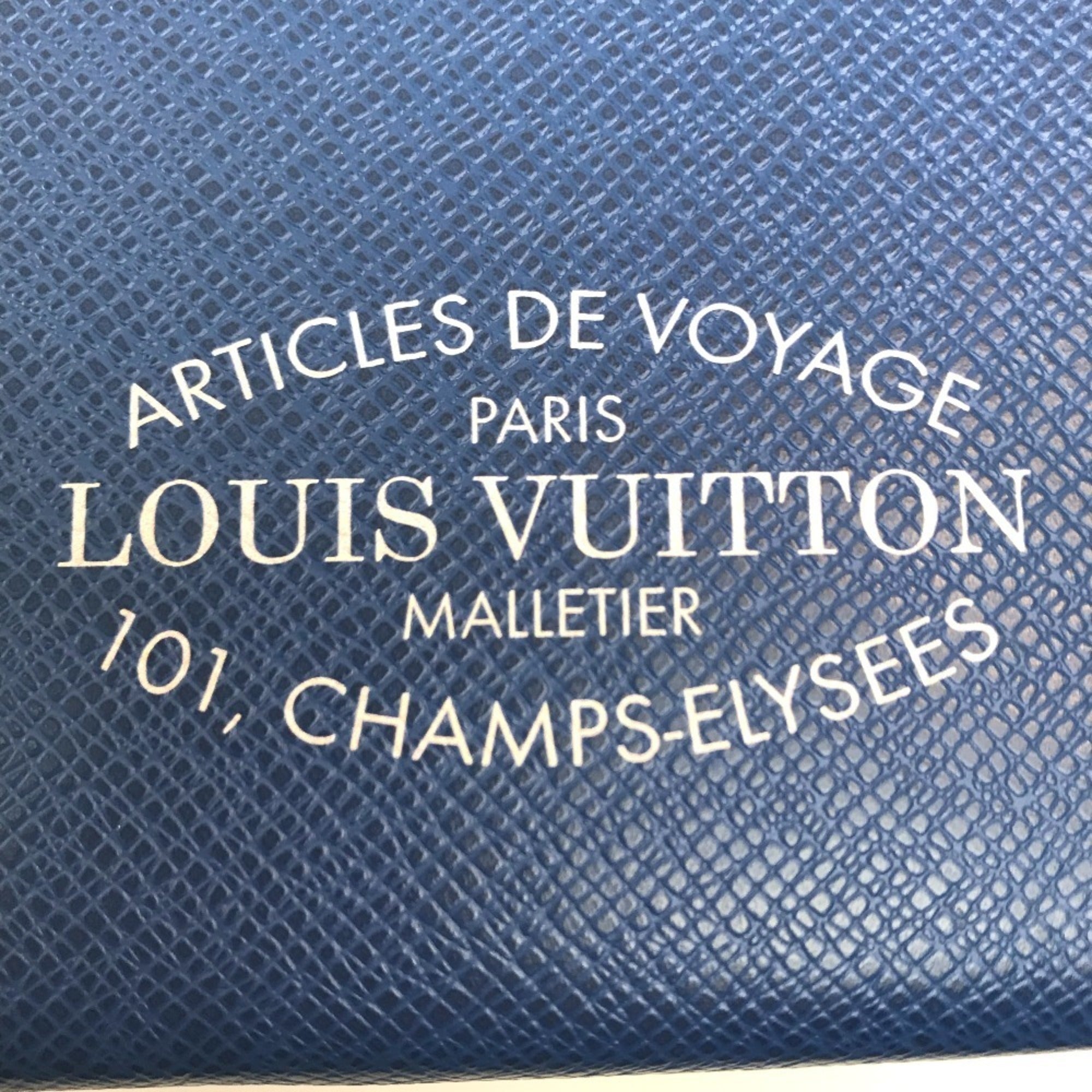 Louis Vuitton Blue Cobalt Taiga Leather Clutch Bag Pochette Pouch (Pre-Owned)
