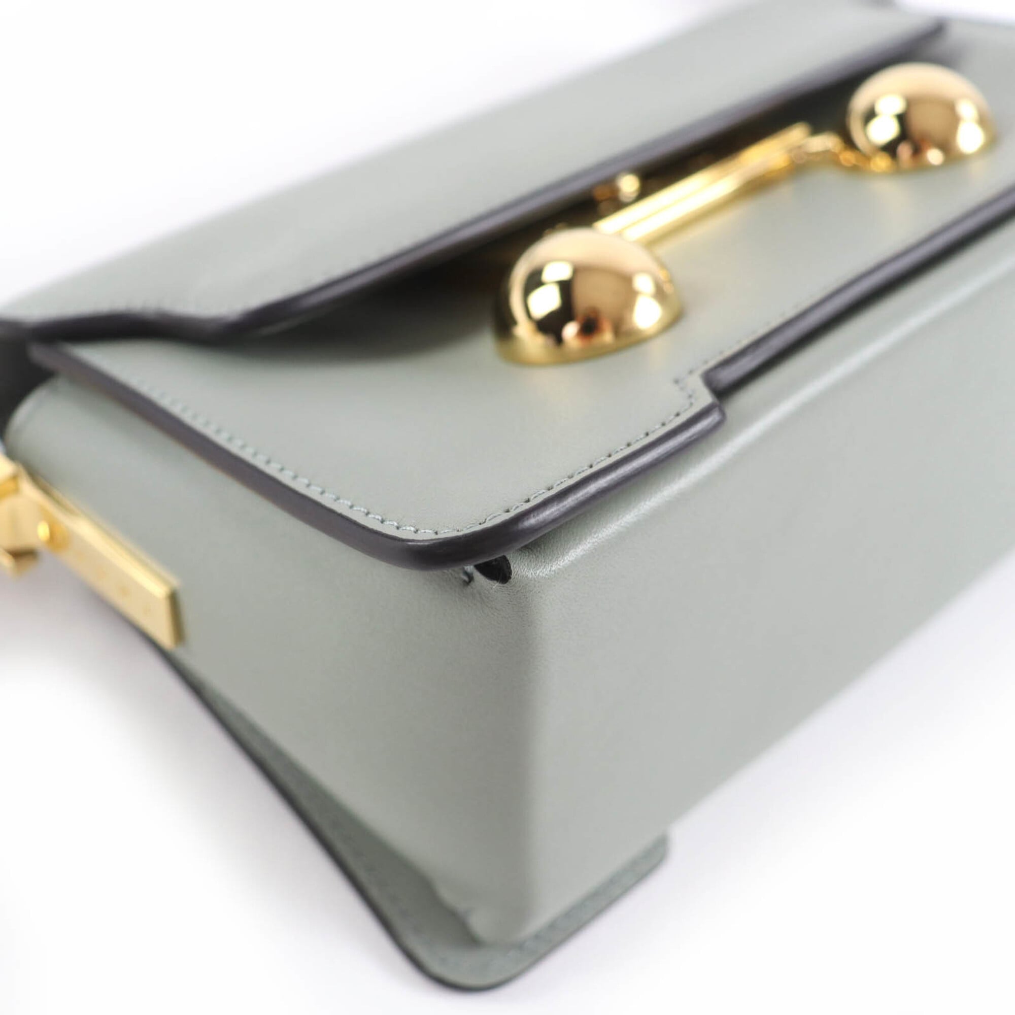 Marni Green Leather Shoulder Bag (Pre-Owned)
