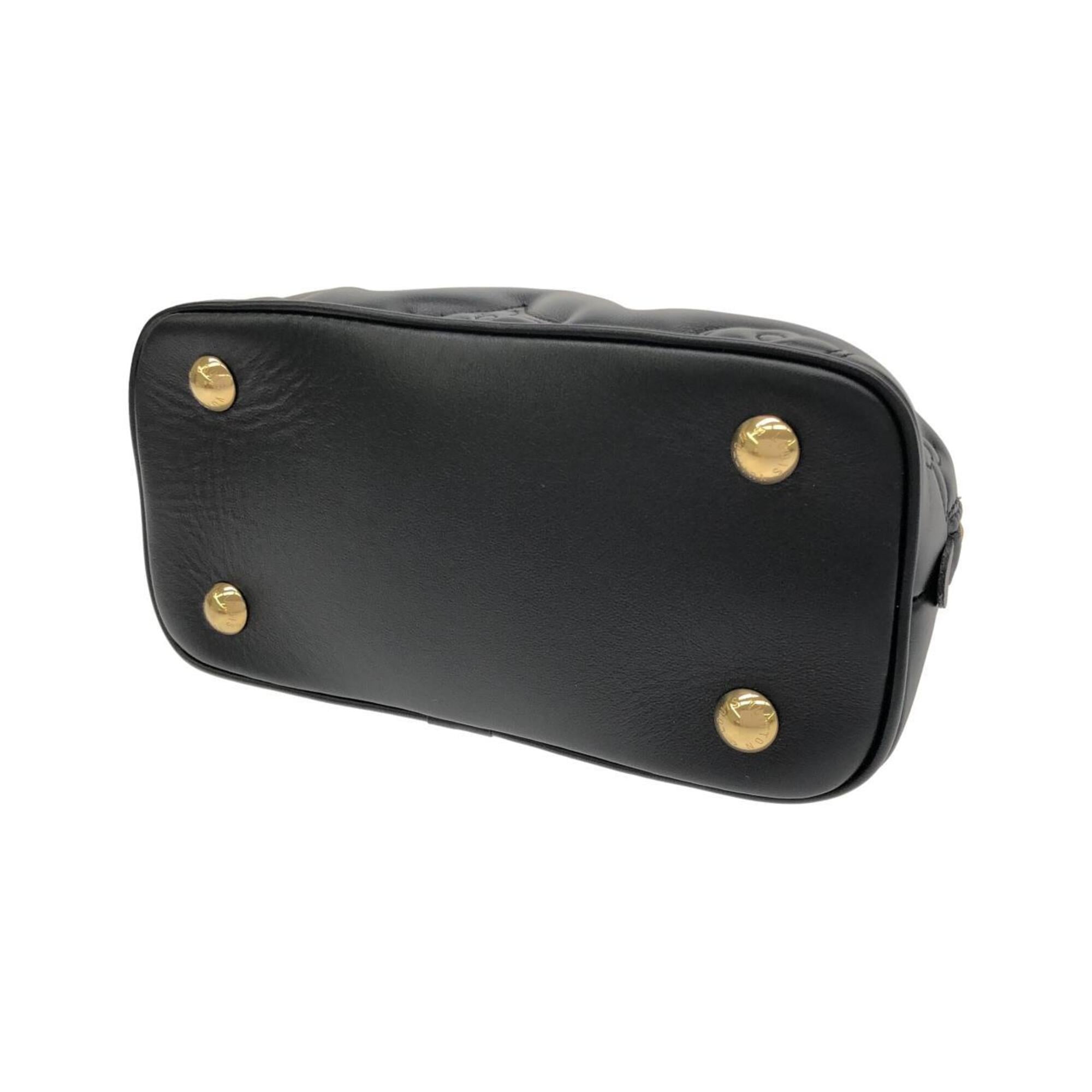 Louis Vuitton Black Leather Handbag (Pre-Owned)